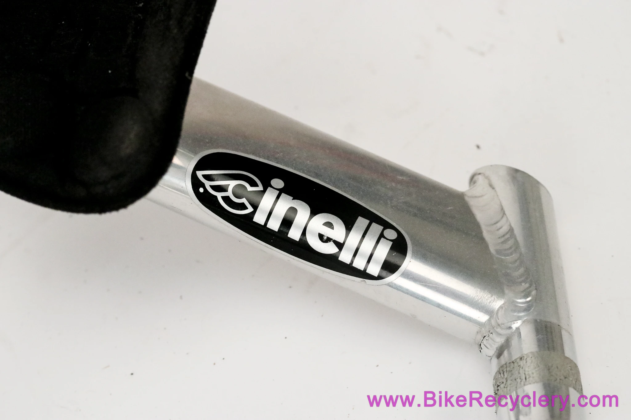 Cinelli Angel TT Aerobars: Alter Stem - 1" x 42cm - Silver Vintage 1990's (Near Mint, Uncut)