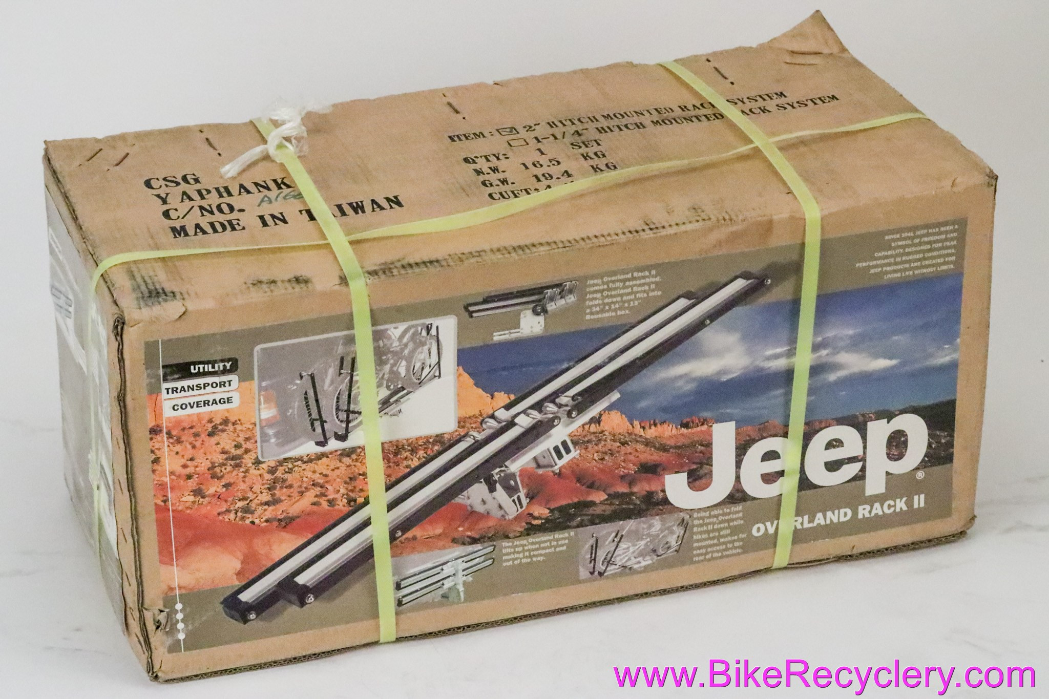 1UP 2-Bike Hitch Rack: 1st Gen "Jeep Overland II" (NEW)