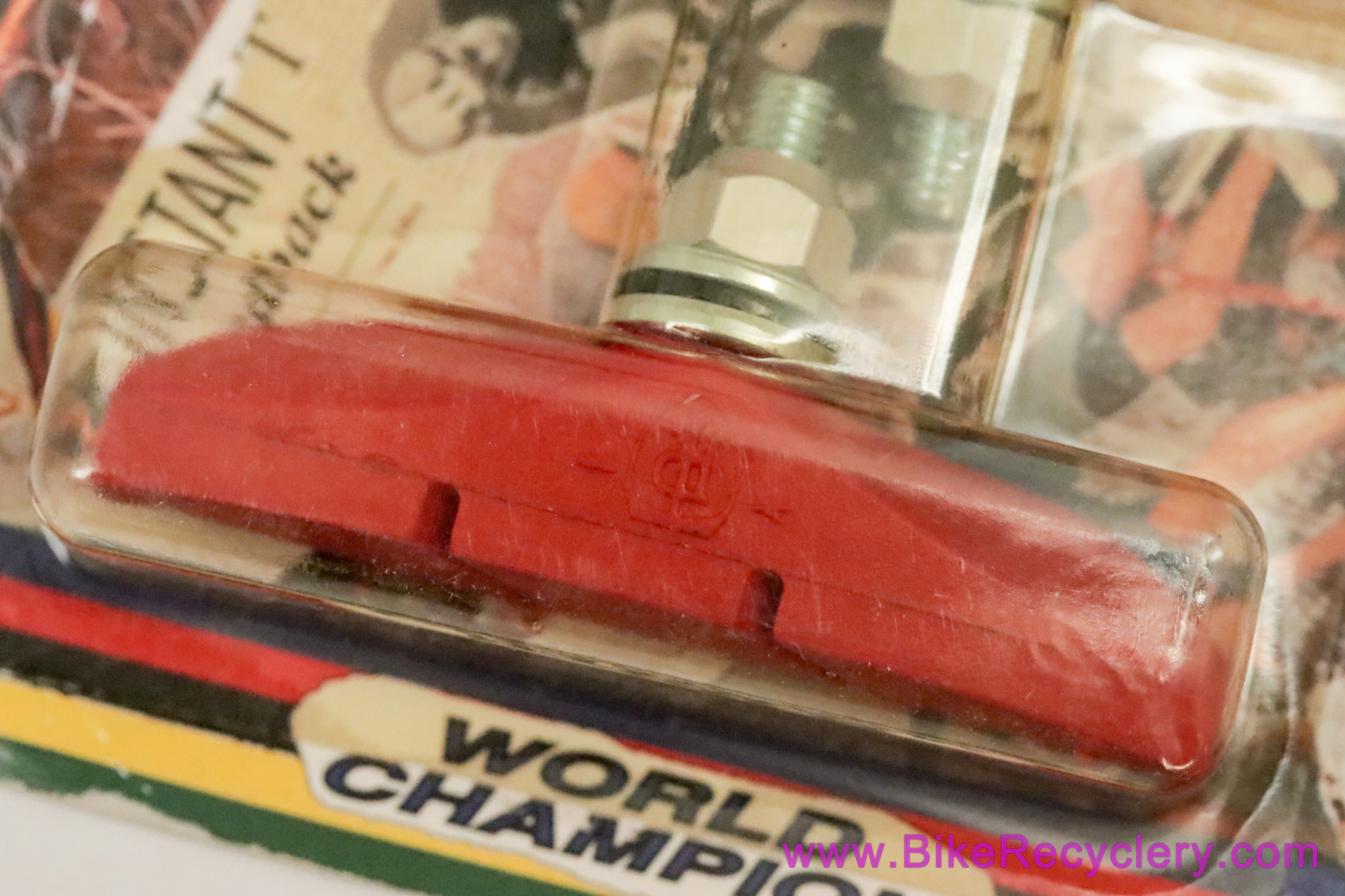 Ritchey Logic Cantilever Brake Pads: Threaded Post - Red Extreme Conditions (Pair, NEW)