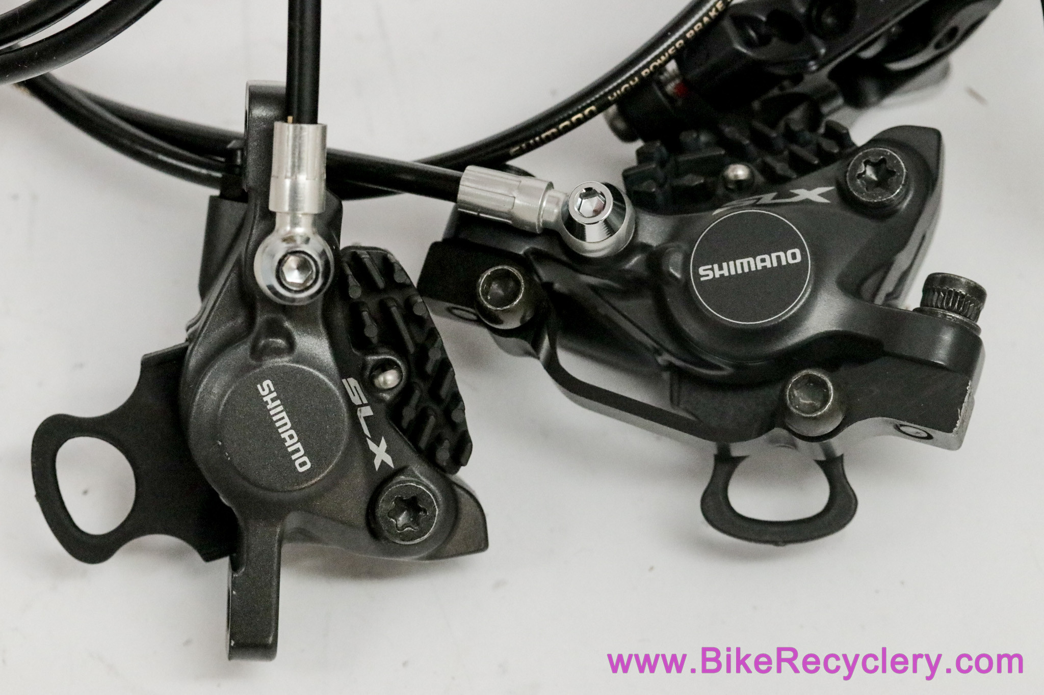 SHIMANO SLX 油圧ディスクブレーキ BR BL-M666 エア抜き済み Shimano SLX Trail BR-M666 Hydraulic Disc Brakeset: Front/Rear Pair