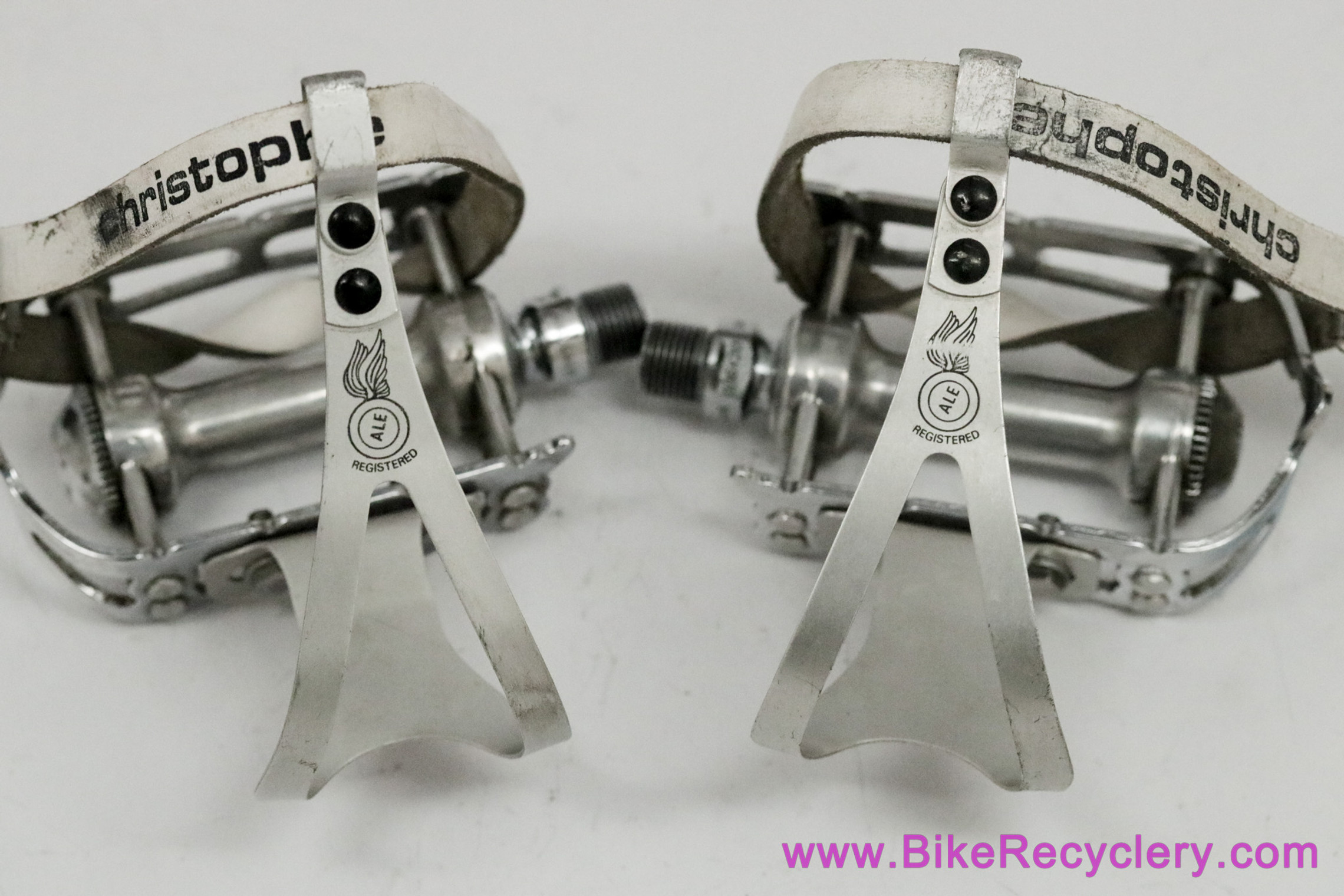 Campagnolo Nuovo Record Clip ペダル Campagnolo Nuovo Record Pedals: #1037 - Chrome - Med Clips