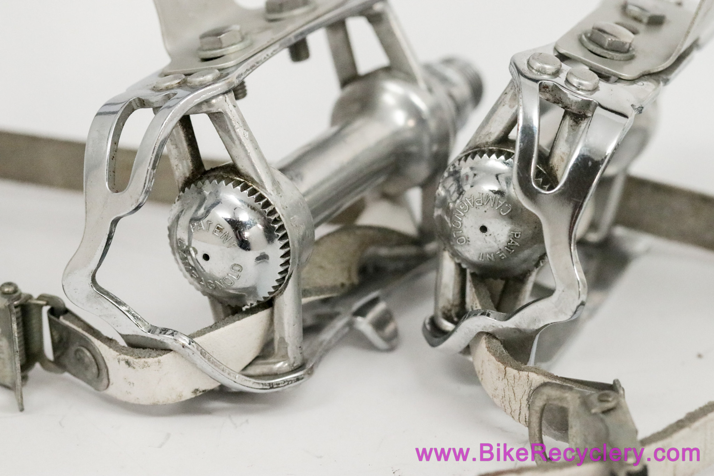 Campagnolo Nuovo Record Pedals: #1037 - Chrome - Med Clips