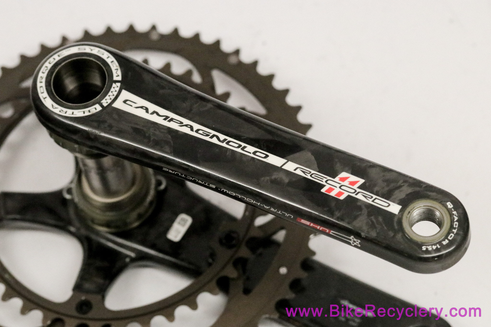 Bicycle Crankset Campagnolo Record 11 Crankset 175mm 53/39T