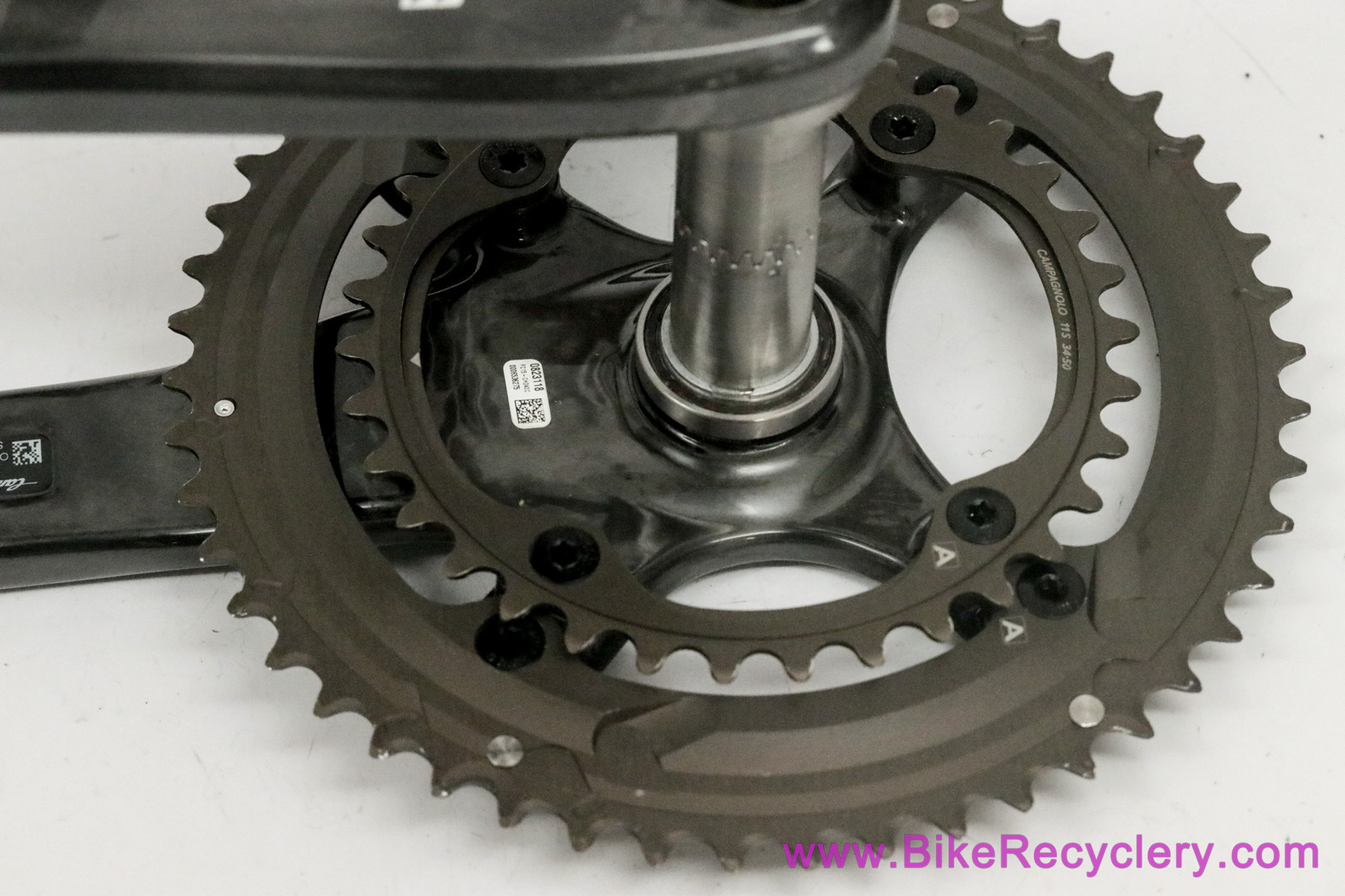 Campagnolo Chorus 11s 4-Bolt Carbon Compact Crankset: 172.5mm x 50/34t (Near Mint+ Low Miles)