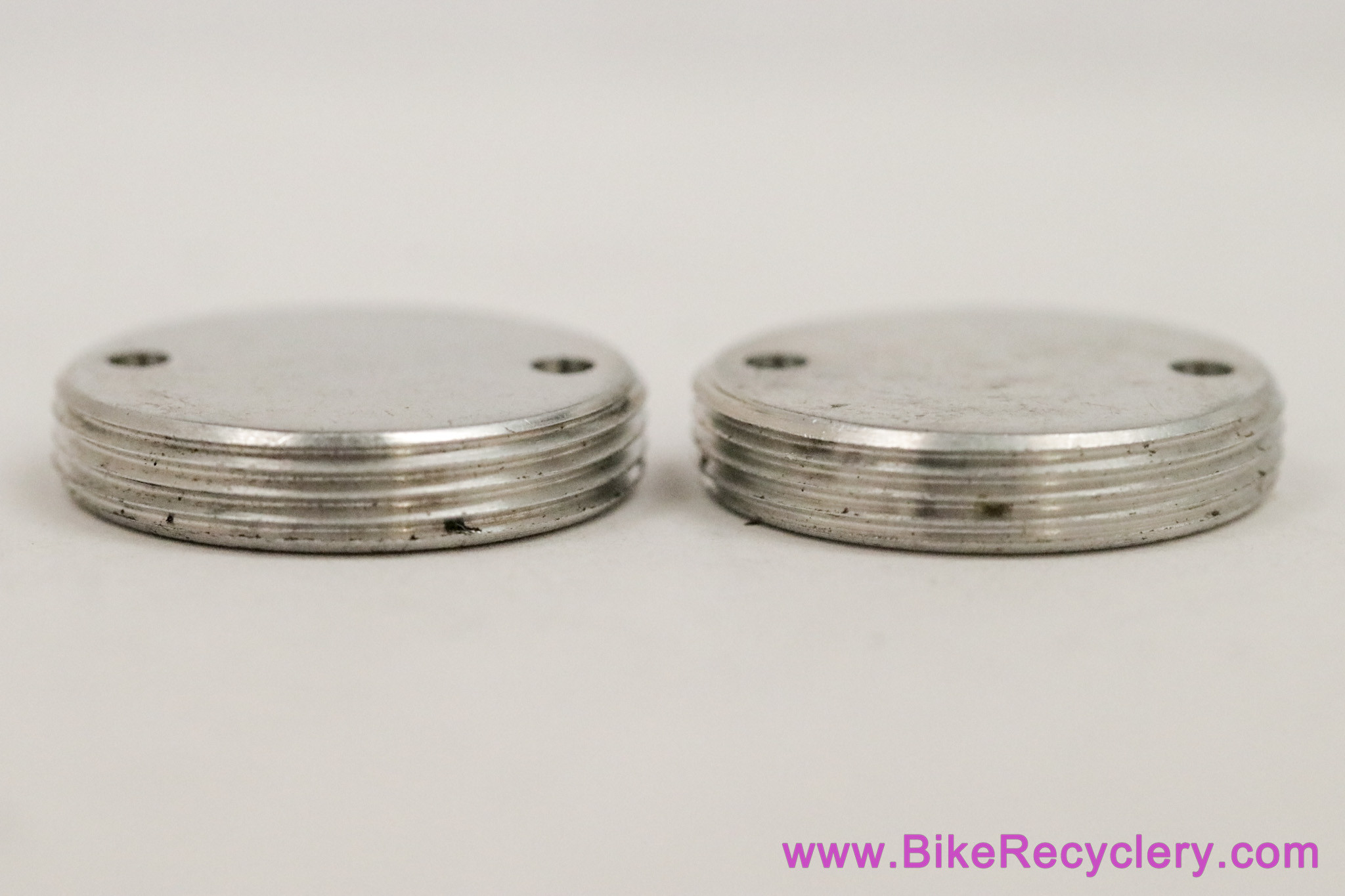 NOS Specialties TA 2-Pin Crank Dust Caps: Chrome - 22.81mm - Zephyr & Modern Production Pro 5 Vis