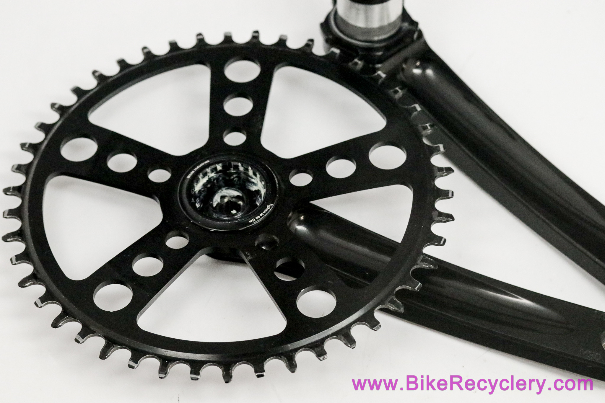 White Industries G30 Gravel Crankset: 170mm x 46t Boost - Black