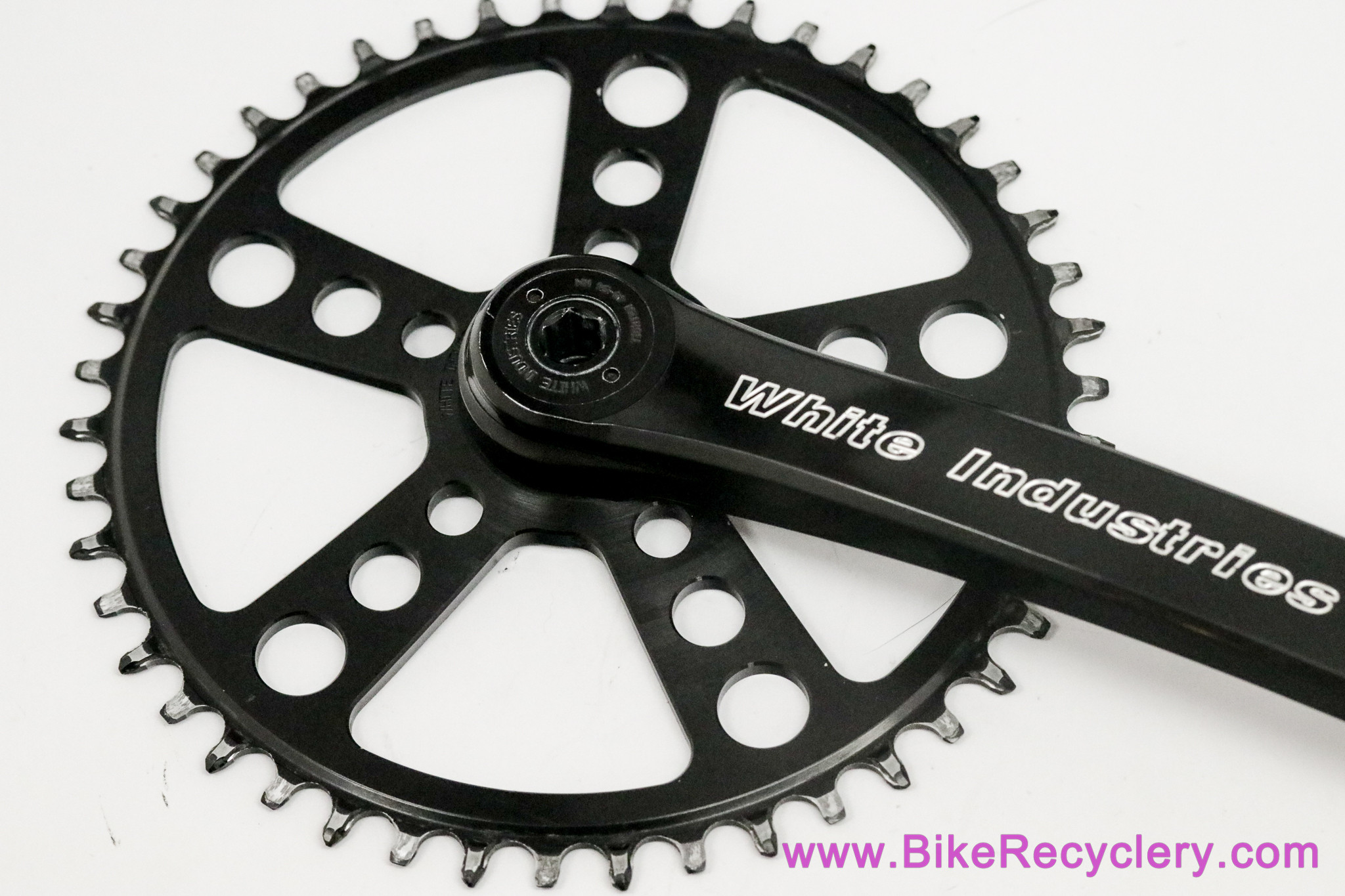 White Industries G30 Gravel Crankset: 170mm x 46t Boost - Black