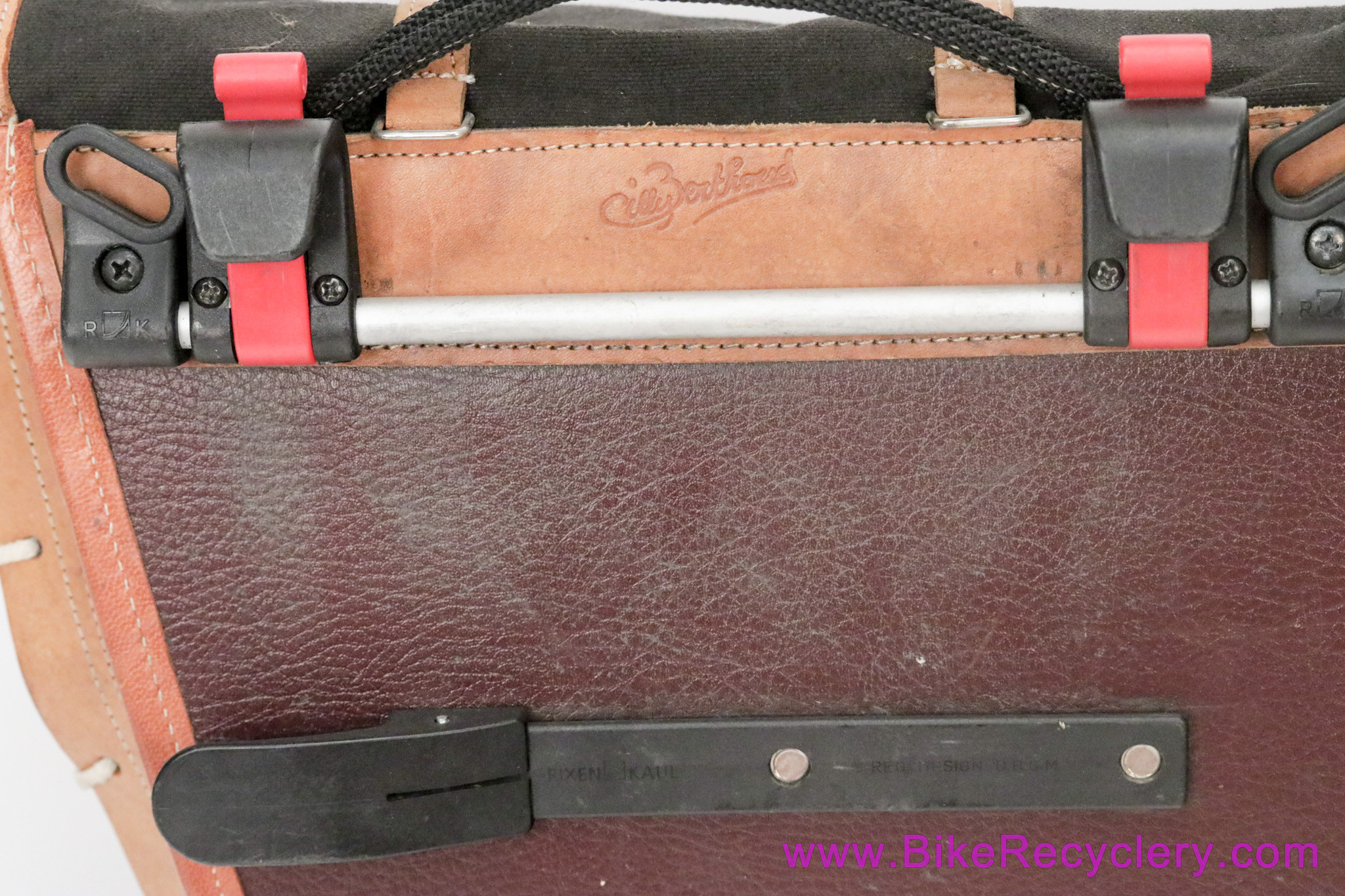 GB367 Pannier Set w/ Klickfix Fixtures + Rain Covers: Medium 33L- Black/Natural (Near Mint)