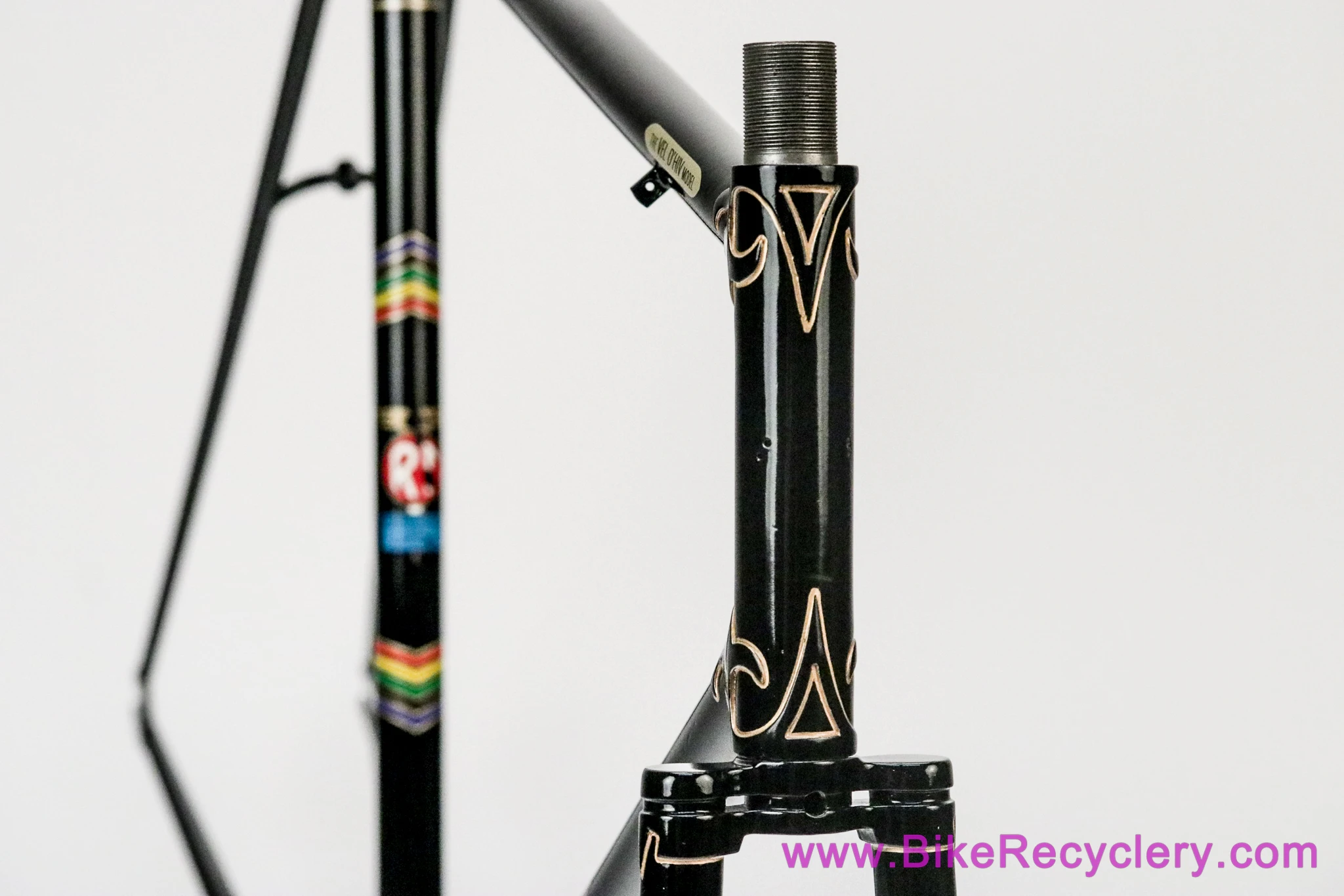 57cm Rotrax Vel D'Hiv Path Racer / Track Frameset: 1950's - Ornate Lugs - British Top Level (Exquisitely Restored)