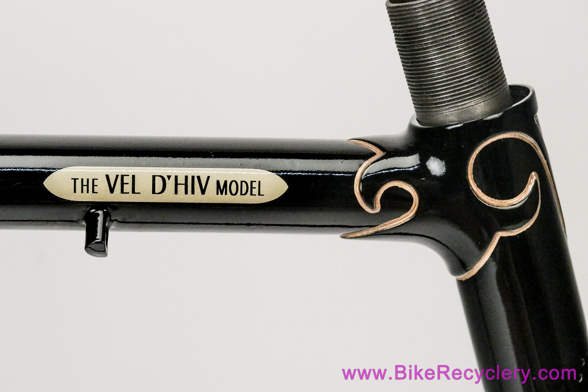 57cm Rotrax Vel D'Hiv Path Racer / Track Frameset: 1950's - Ornate Lugs - British Top Level (Exquisitely Restored)