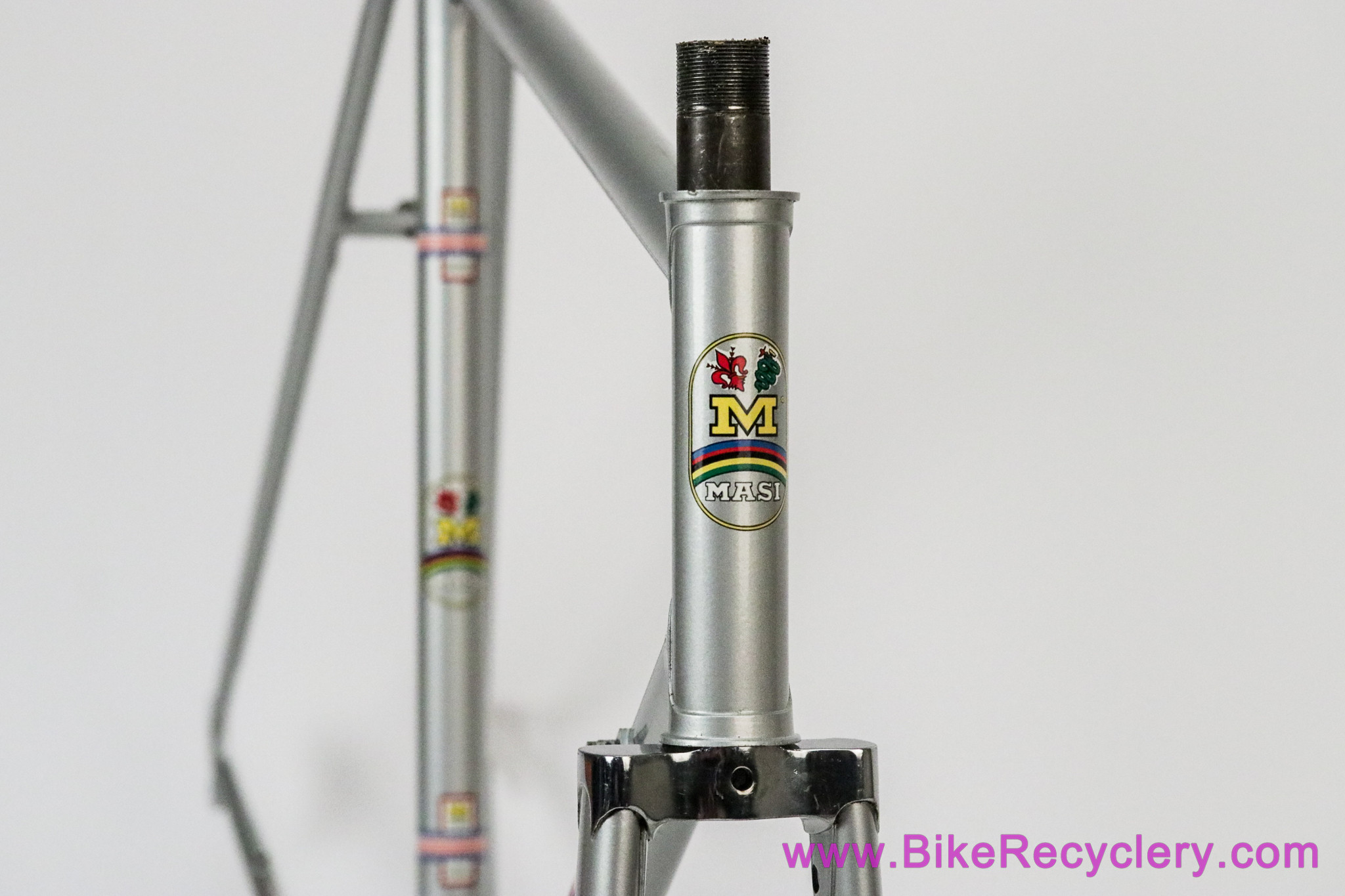 1975 Masi Gran Criterium Frameset: 58cm x 56cm - Carlsbad - Original Paint - Silver - Flat Crown - #095 (EXC+)