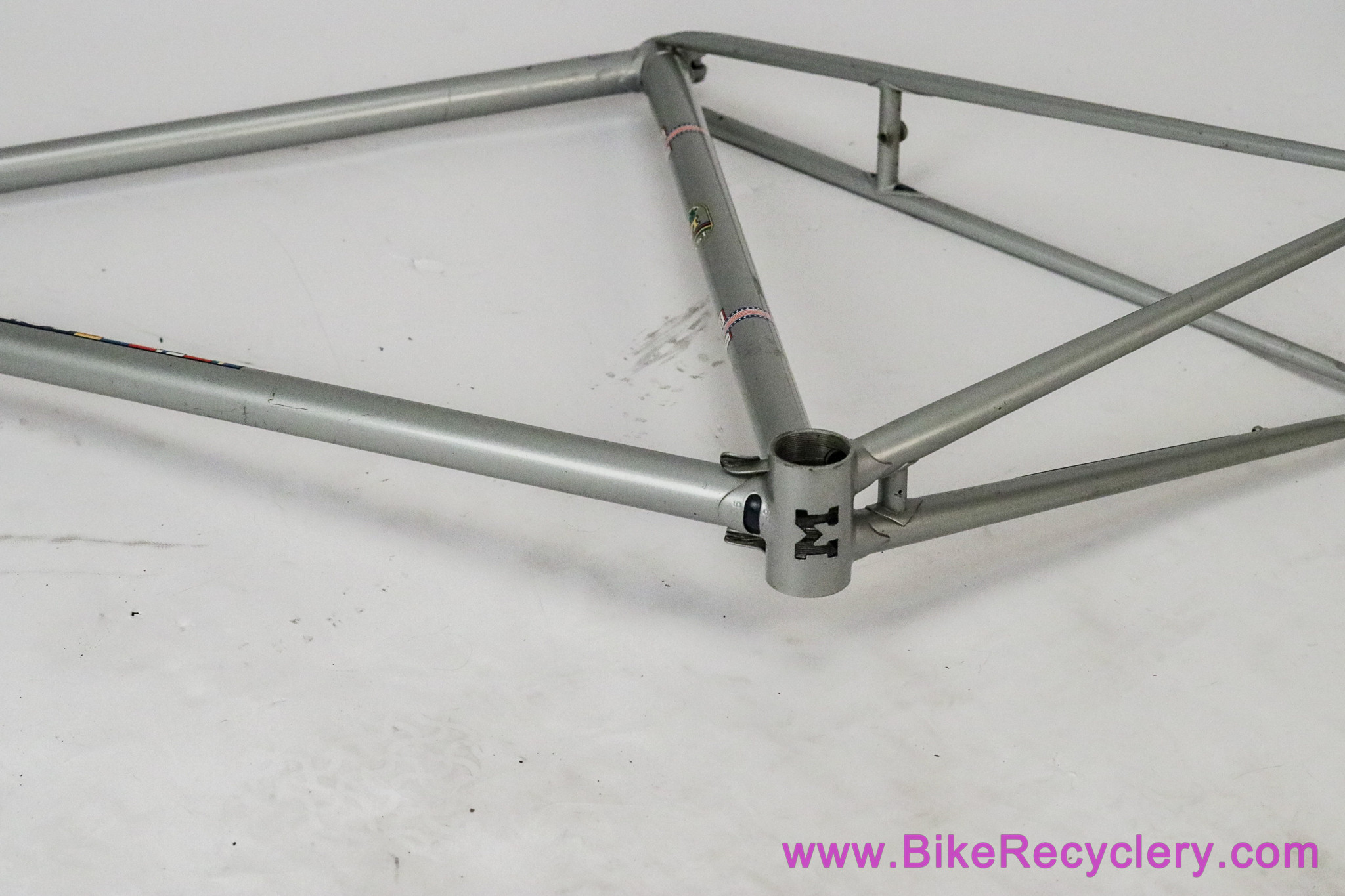 1975 Masi Gran Criterium Frameset: 58cm x 56cm - Carlsbad - Original Paint - Silver - Flat Crown - #095 (EXC+)