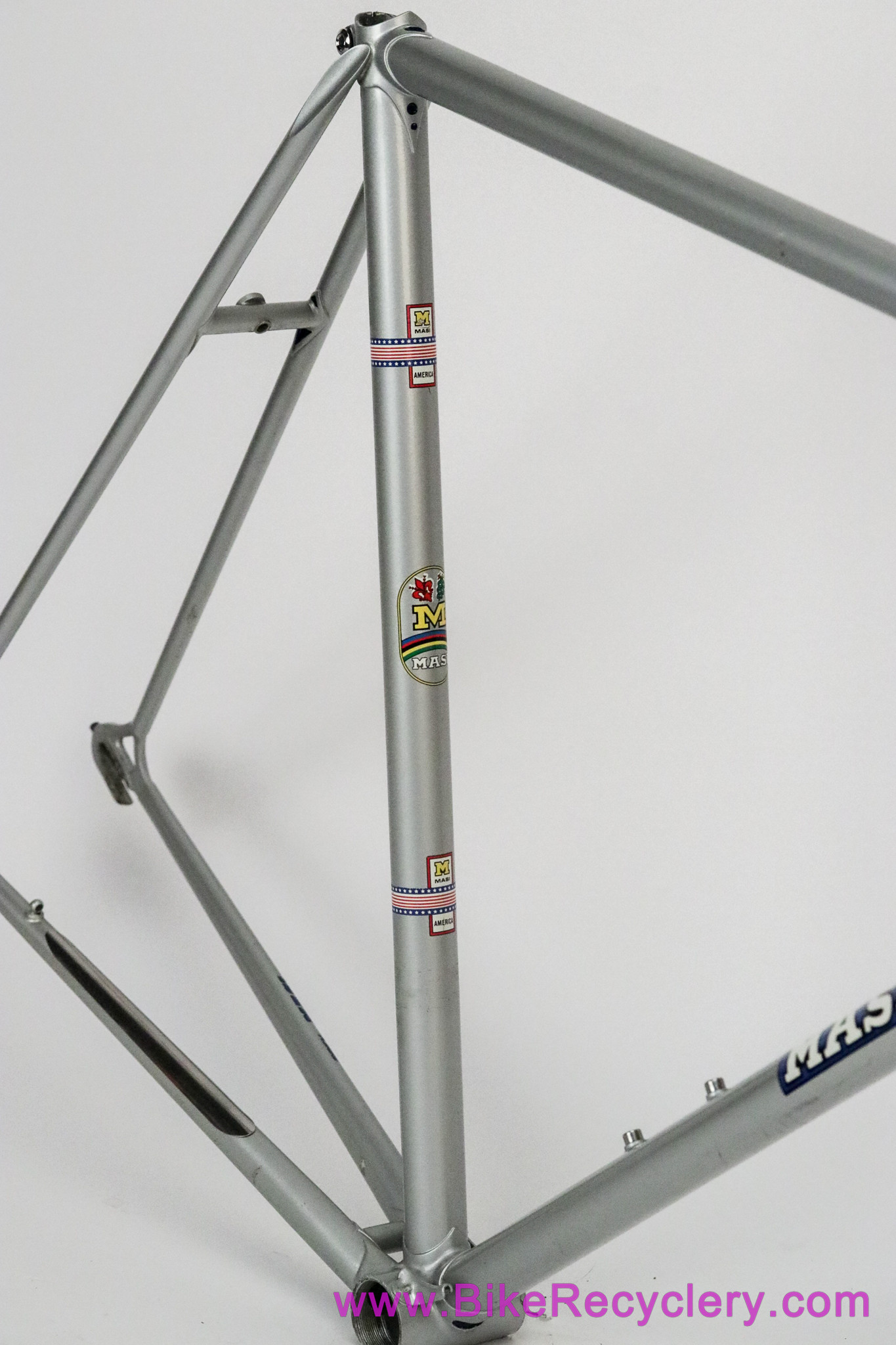 1975 Masi Gran Criterium Frameset: 58cm x 56cm - Carlsbad - Original Paint - Silver - Flat Crown - #095 (EXC+)