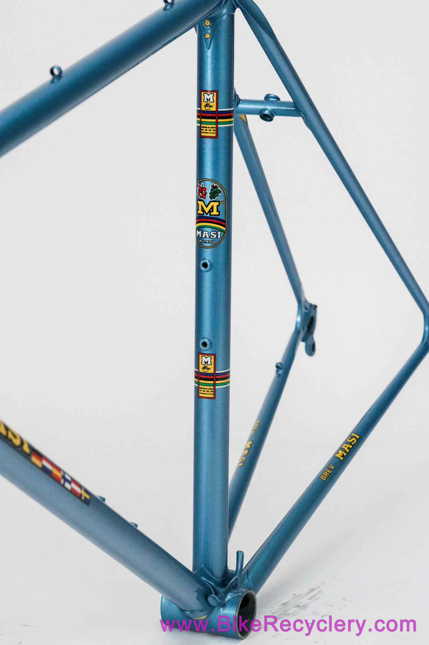 1980 Masi Gran Criterium Frameset: 52cm - Medium Blue - Flat Crown