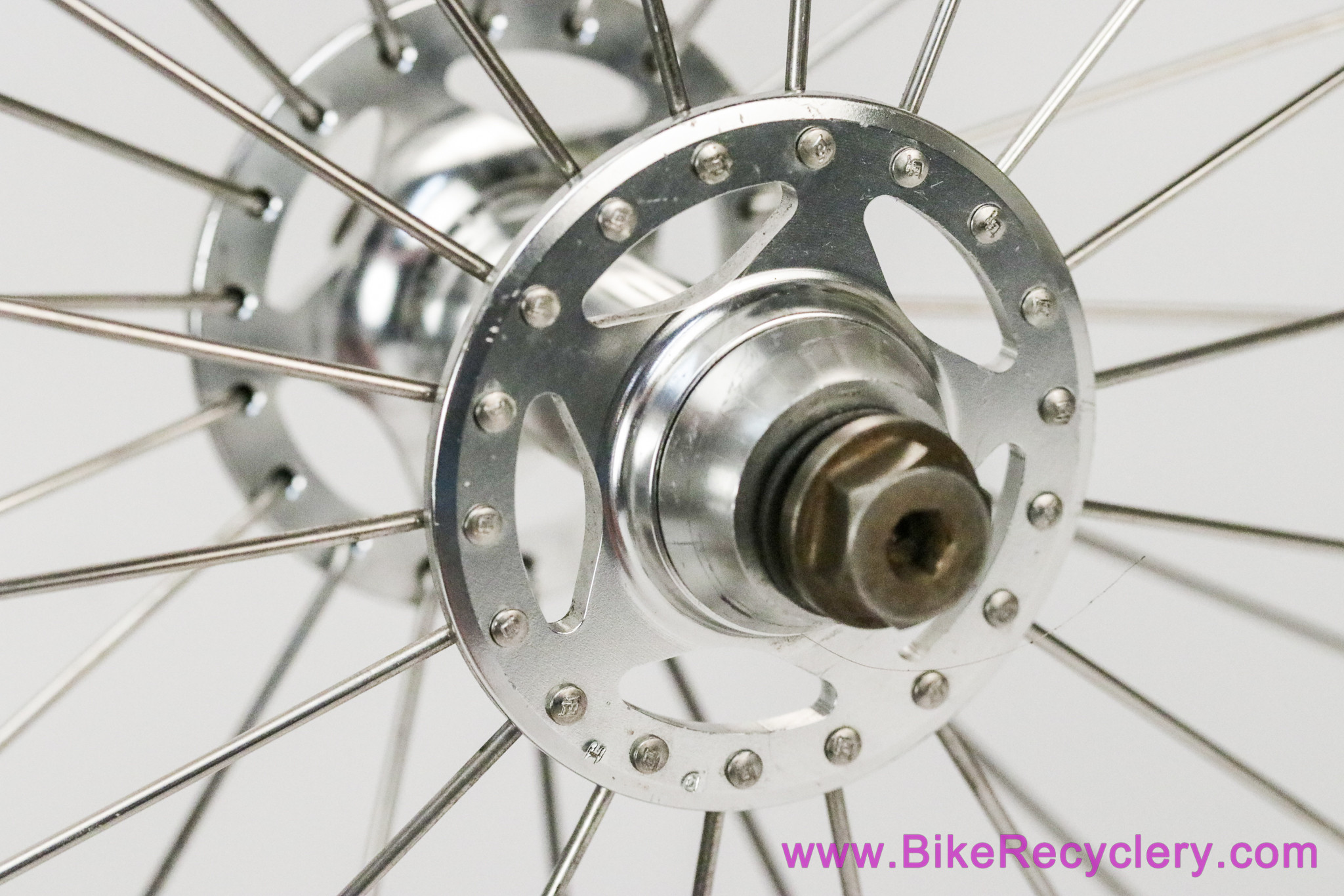 All City Sheriff Star Track / Fixie Wheelset: 700c x 36H - Velocity Aero - Fixed/Fixed - Silver (Near Mint)