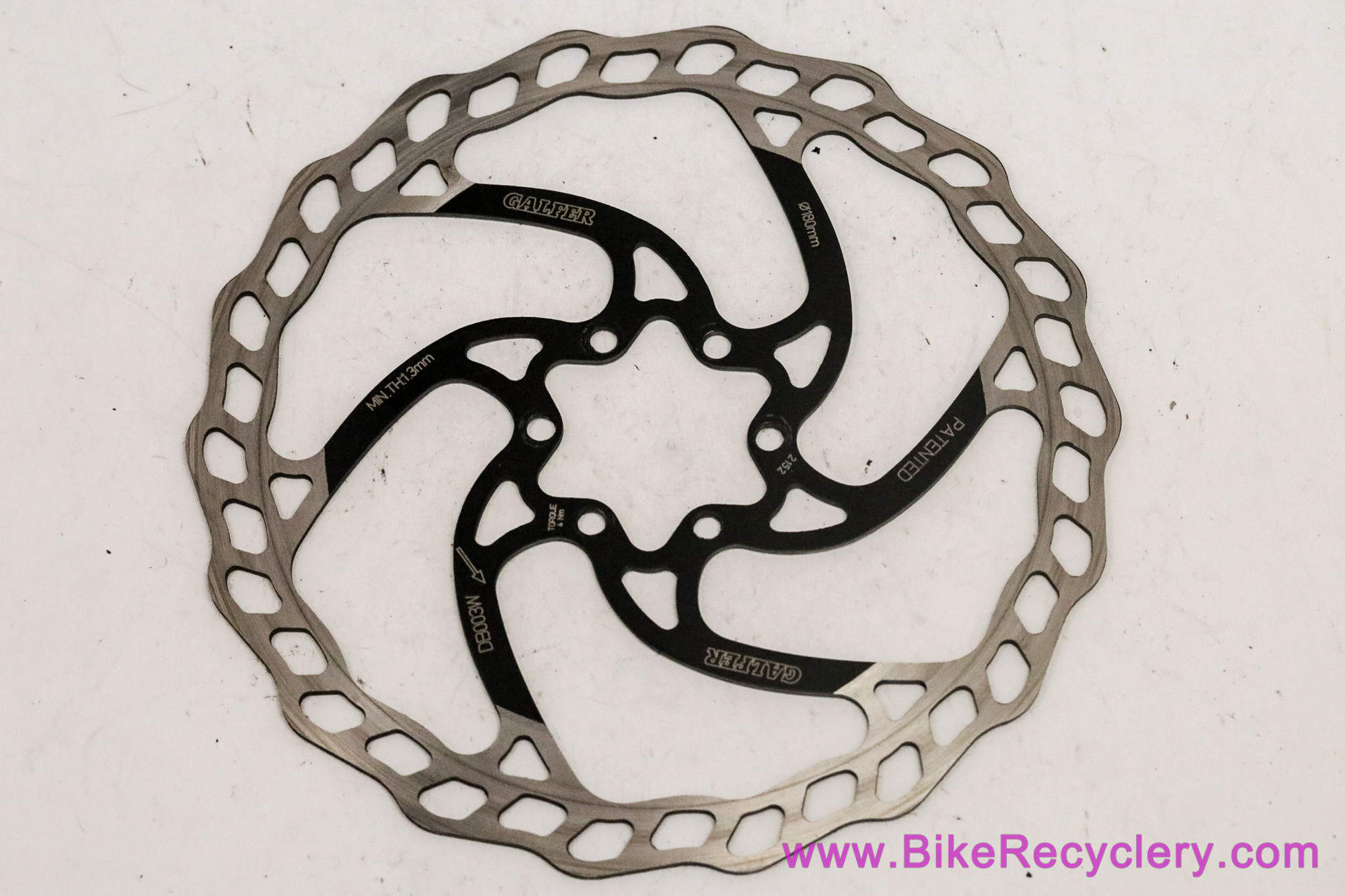 Galfer Wave 180mm Disc Rotor: 6-Bolt (Very Low Miles)