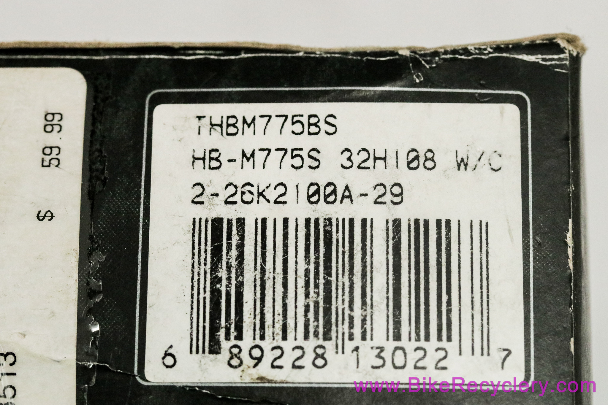 NIB/NOS Shimano Deore XT HB-M775 Front Hub & QR Skewer: 32H