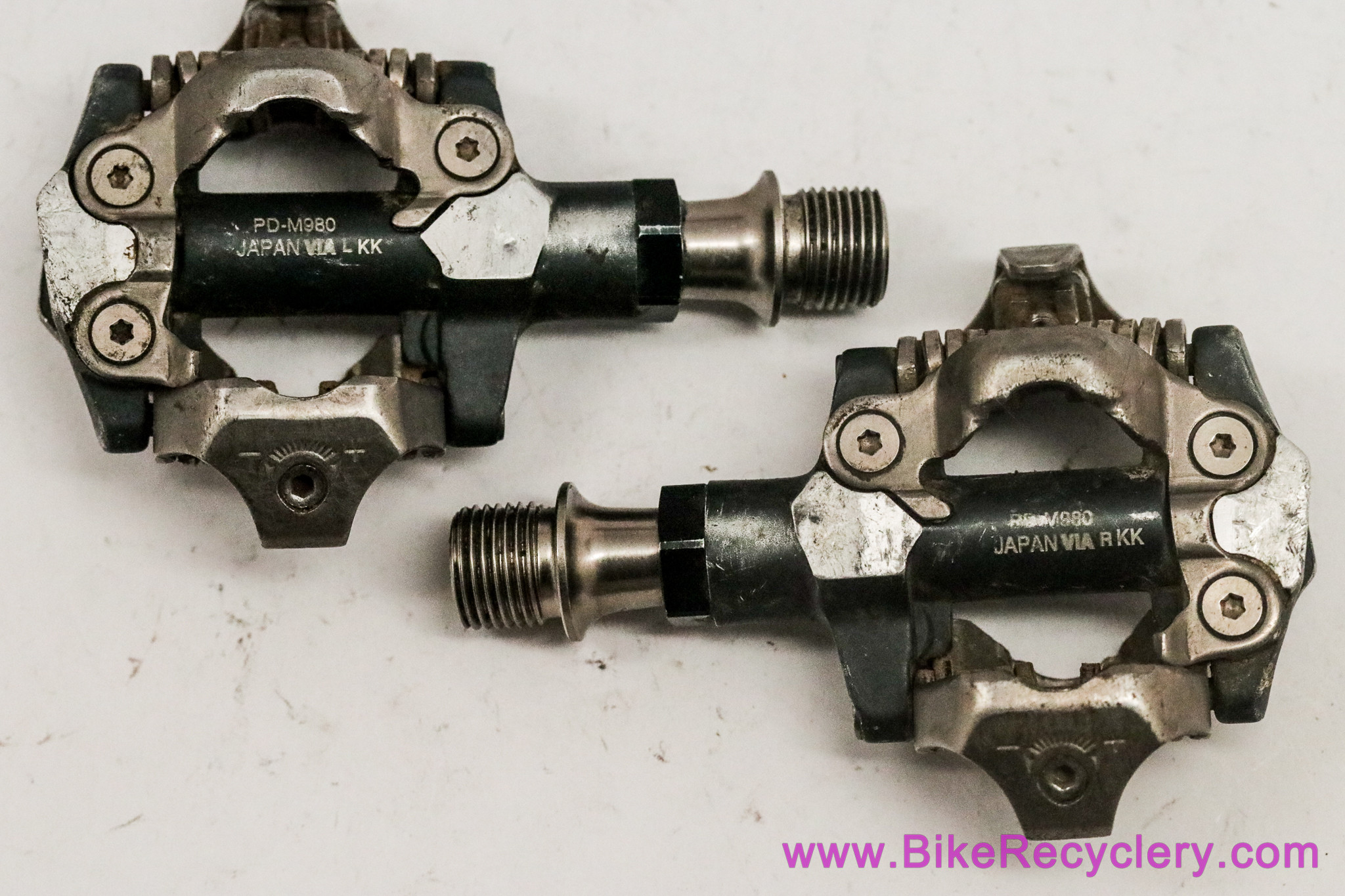 Shimano XTR PD-M980 SPD Clipless Pedals: Titanium - Bike 