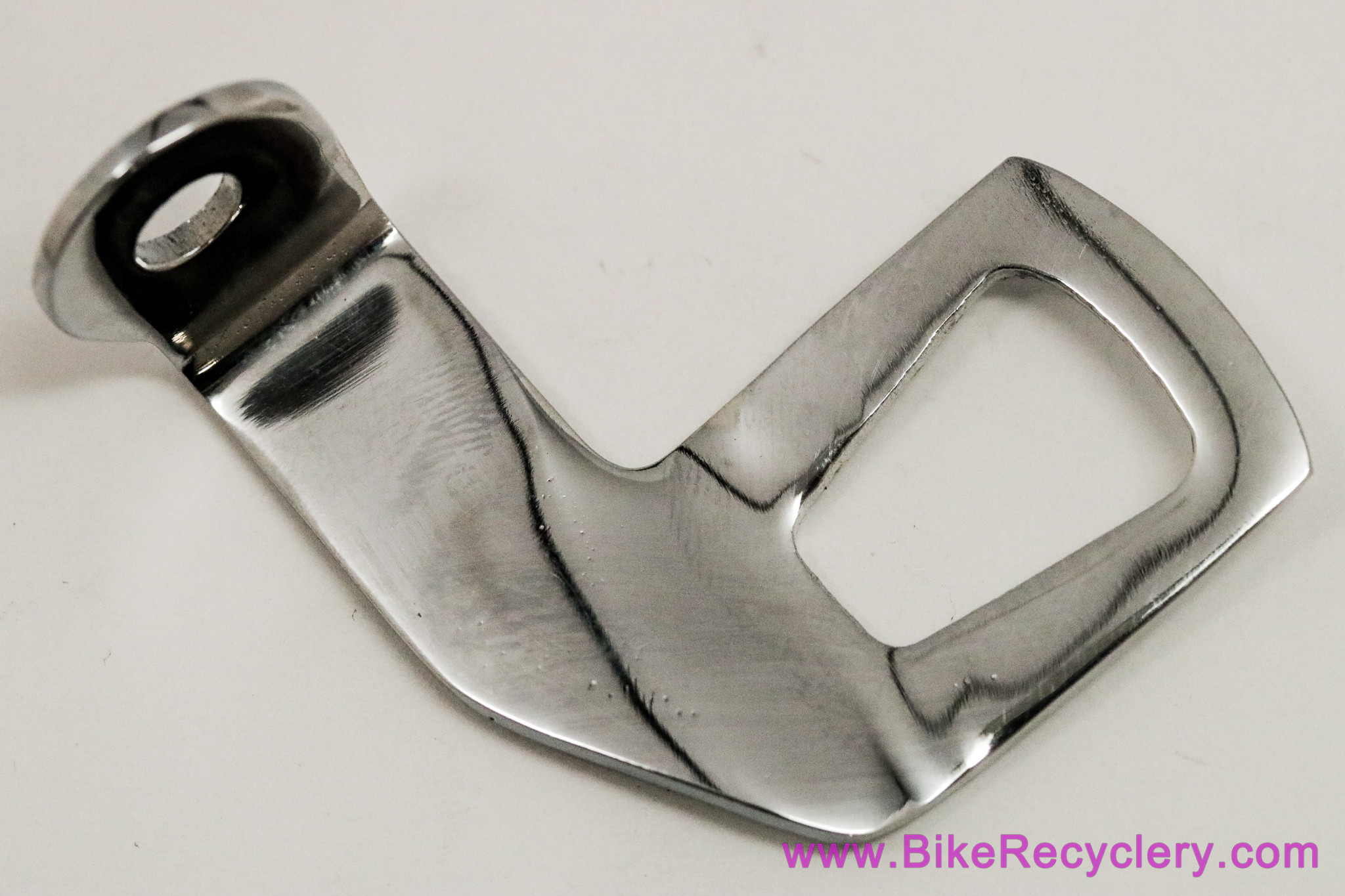 NOS British Lamp Bracket Mount: Satin-like Chrome 
