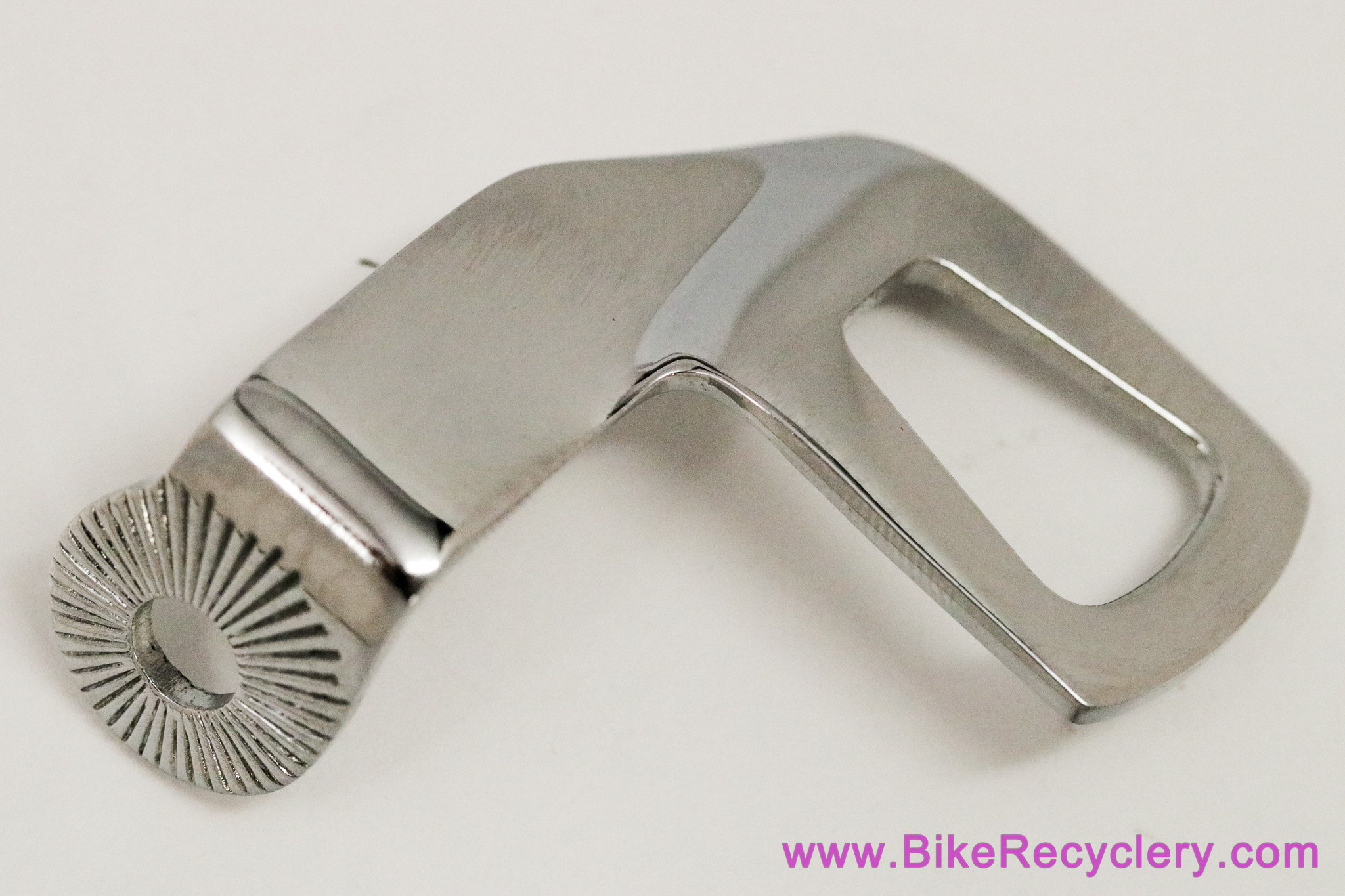 NOS British Lamp Bracket Mount: Satin-like Chrome 