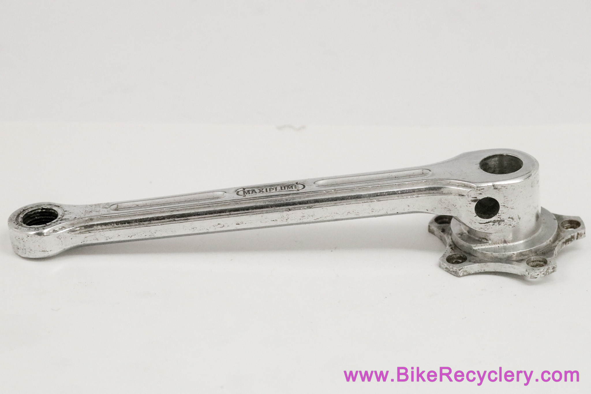 A. Duprat Maxiplume Crank Arm: Driveside - 50.4mm - 170mm - Cottered - French 1930's 1940's 1950's - Chrome