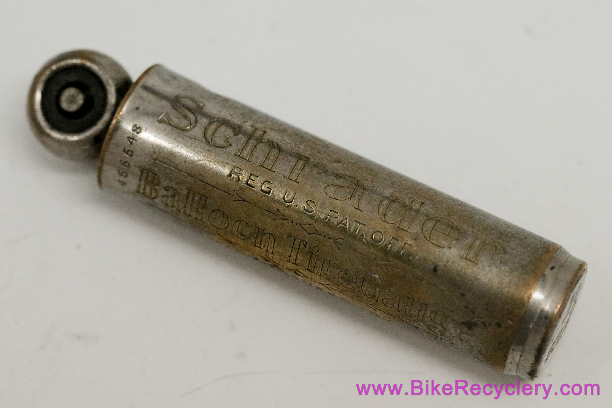 1920's Schrader Balloon Tire Gauge: Antique Bicycle & Automobile Historical Memorabilia 