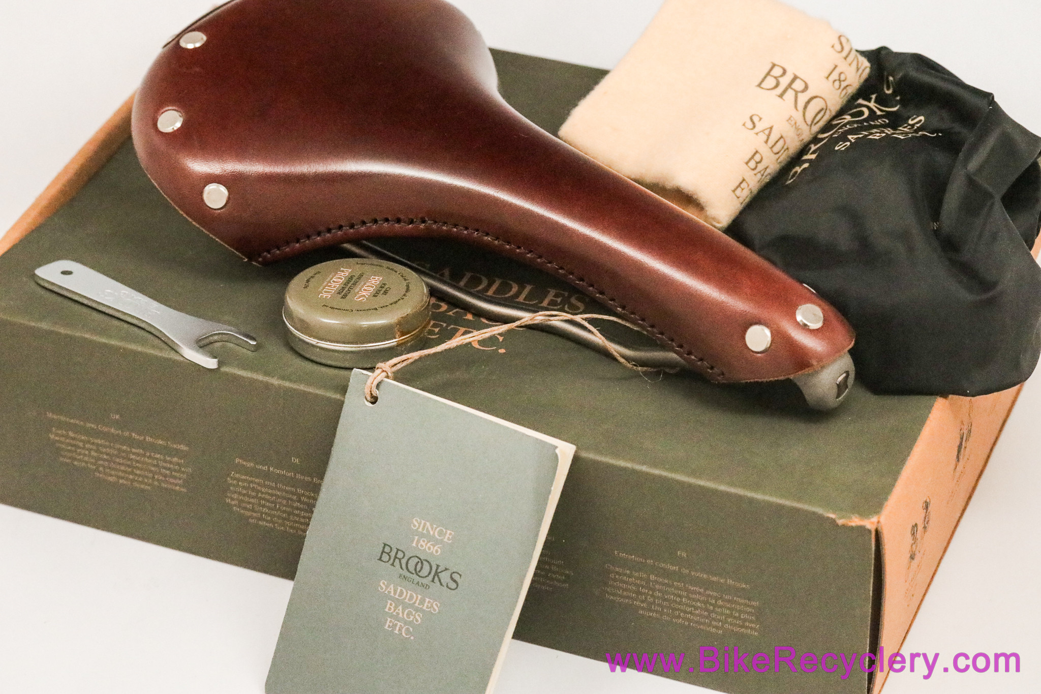 NIB/NOS Brooks Swallow Limited Edition Titanium Leather Saddle
