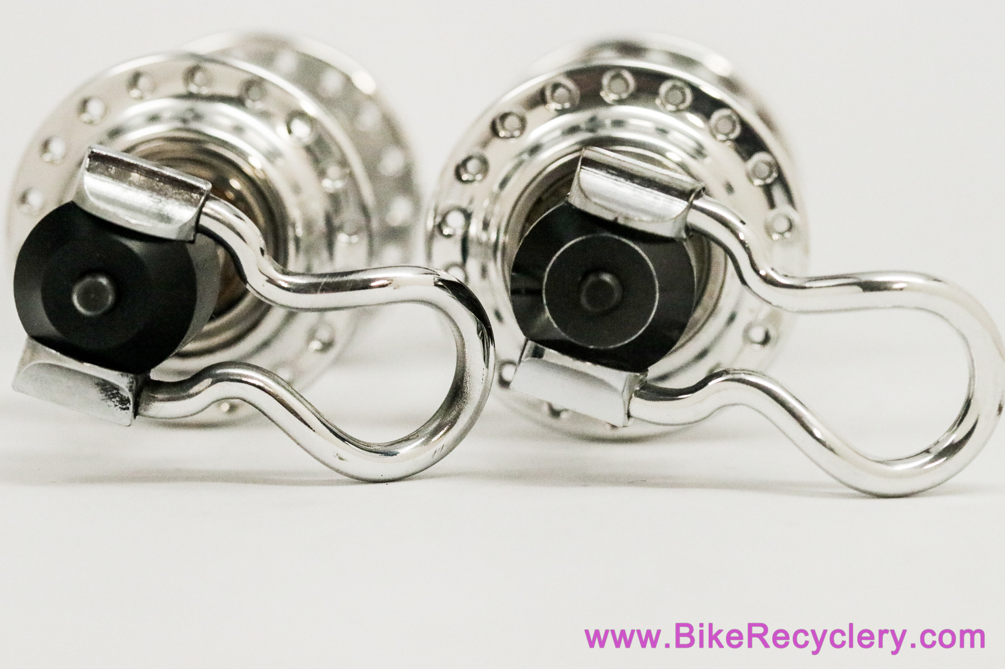 NIB/NOS Weyless Hubset w/ QR Skewers: 36H - 1970's - Mirror Polish