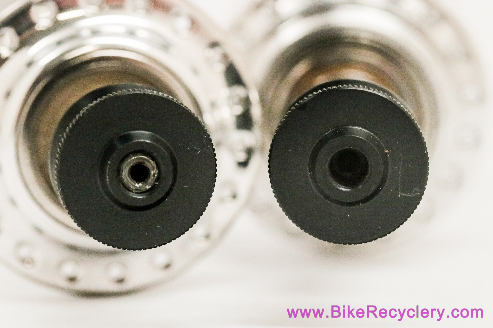 NIB/NOS Weyless Hubset w/ QR Skewers: 36H - 1970's - Mirror Polish