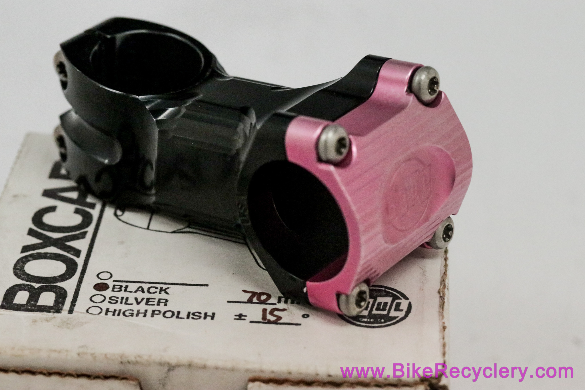 Paul Boxcar Stem: 70mm x 15D x 31.8mm - Pink / Black (Near Mint+)