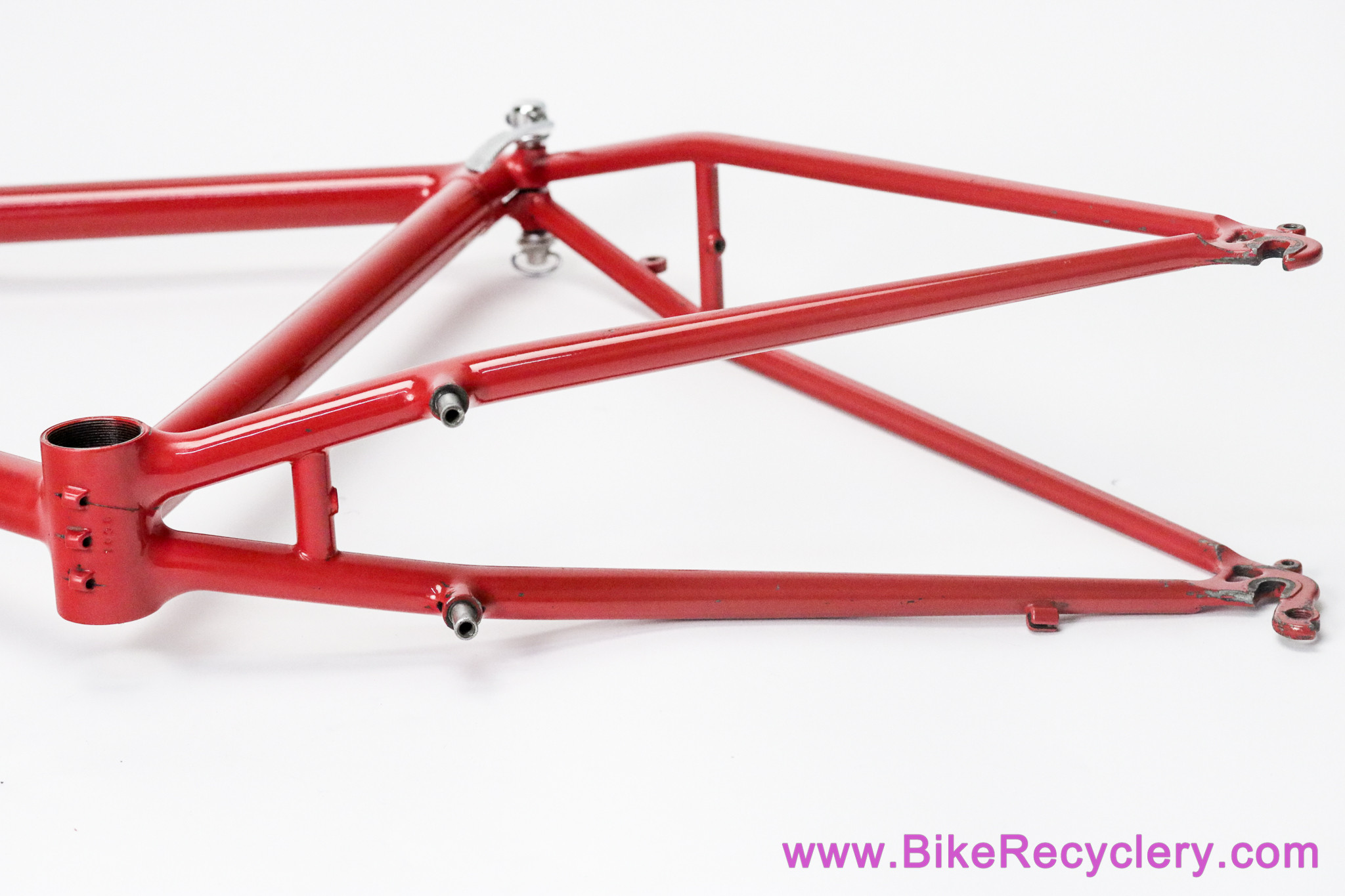 1987 Ritchey Super Comp Frameset & Fillet Bullmoose Bars: 19" - #9C51 - Unrestored - Rollercam F/R - Red