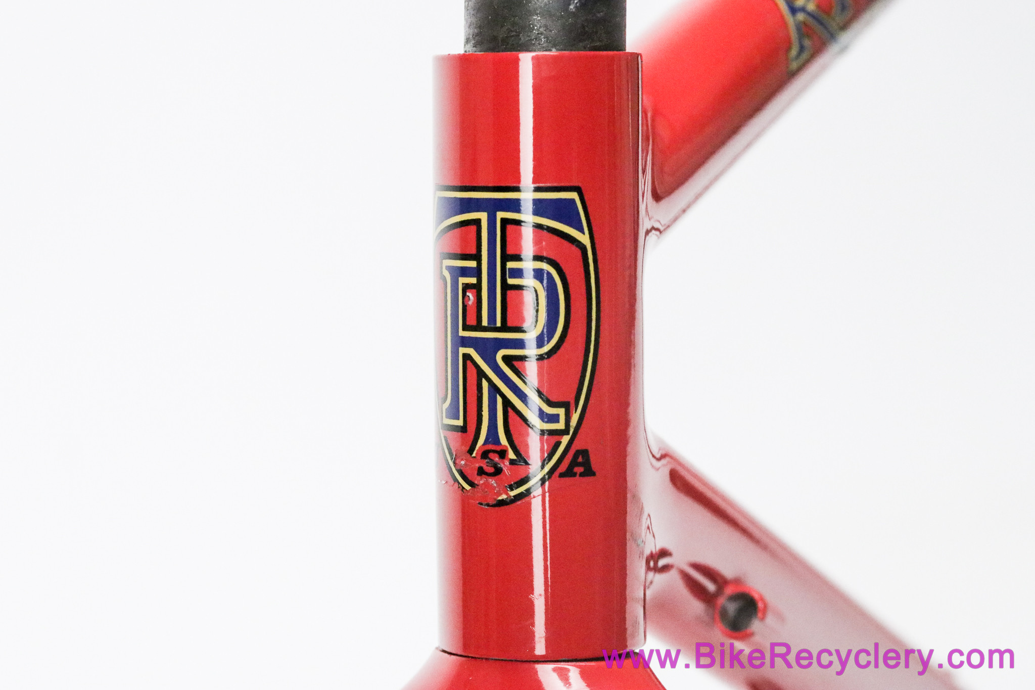 1987 Ritchey Super Comp Frameset & Fillet Bullmoose Bars: 19" - #9C51 - Unrestored - Rollercam F/R - Red