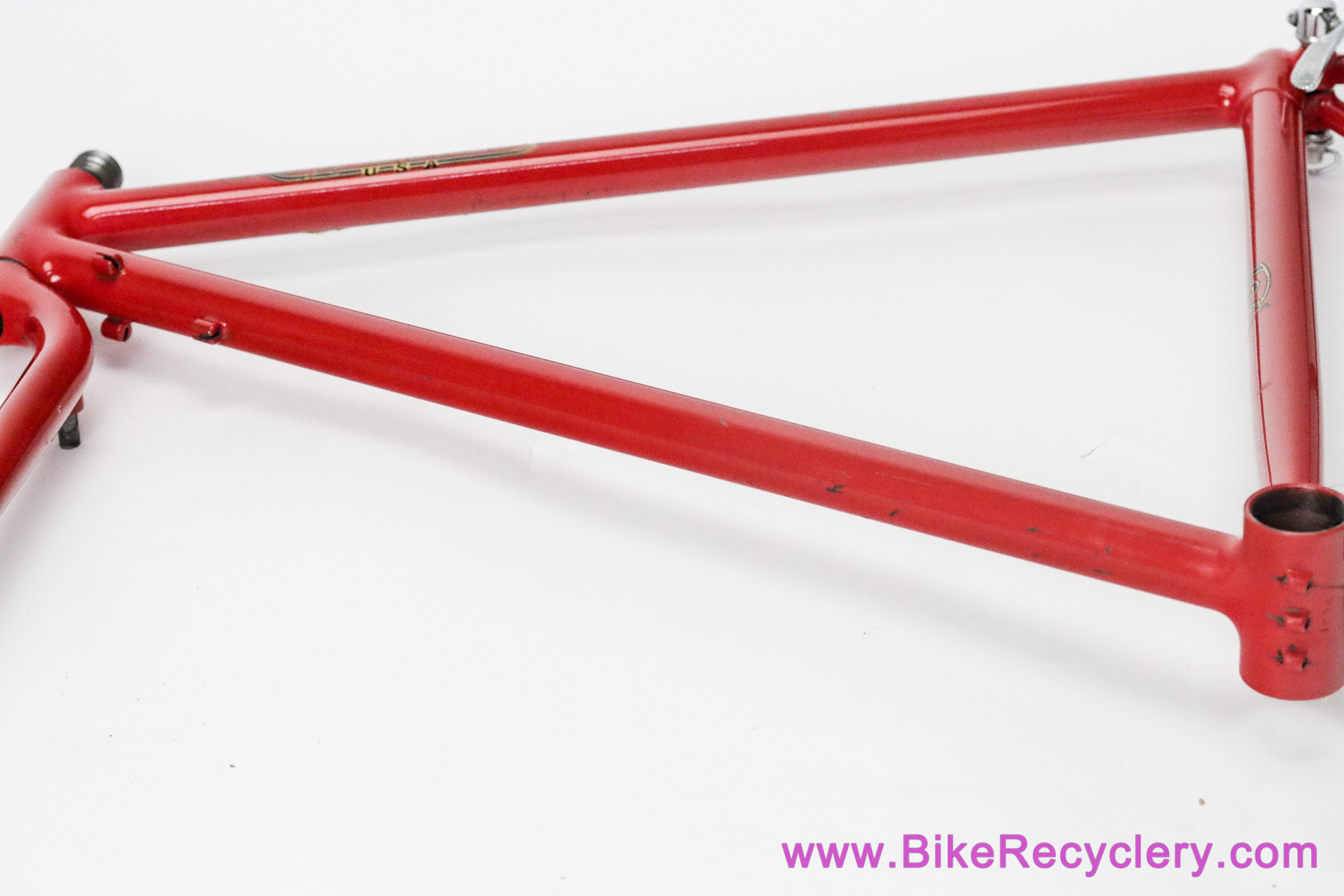 1987 Ritchey Super Comp Frameset & Fillet Bullmoose Bars: 19" - #9C51 - Unrestored - Rollercam F/R - Red