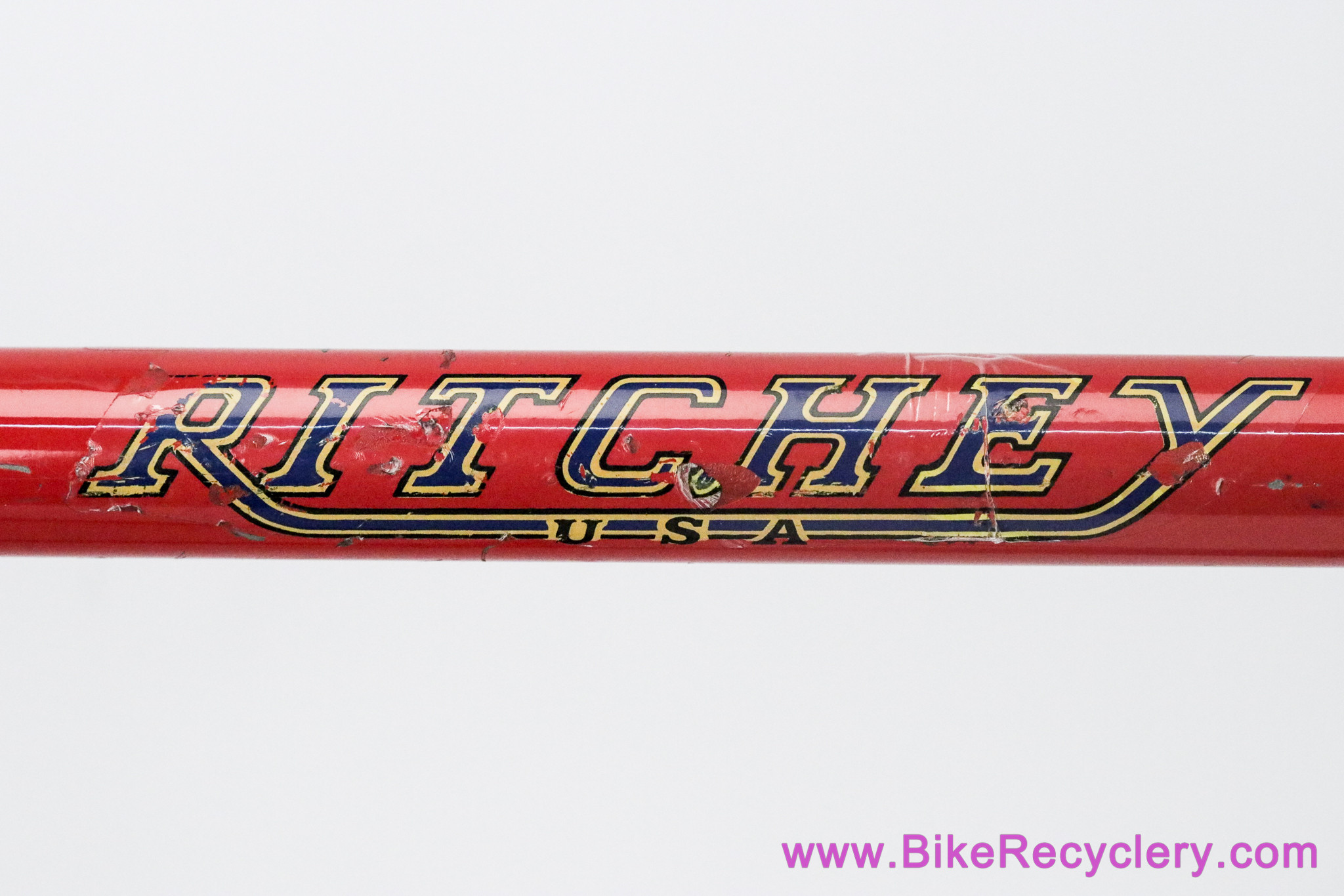 1987 Ritchey Super Comp Frameset & Fillet Bullmoose Bars: 19" - #9C51 - Unrestored - Rollercam F/R - Red