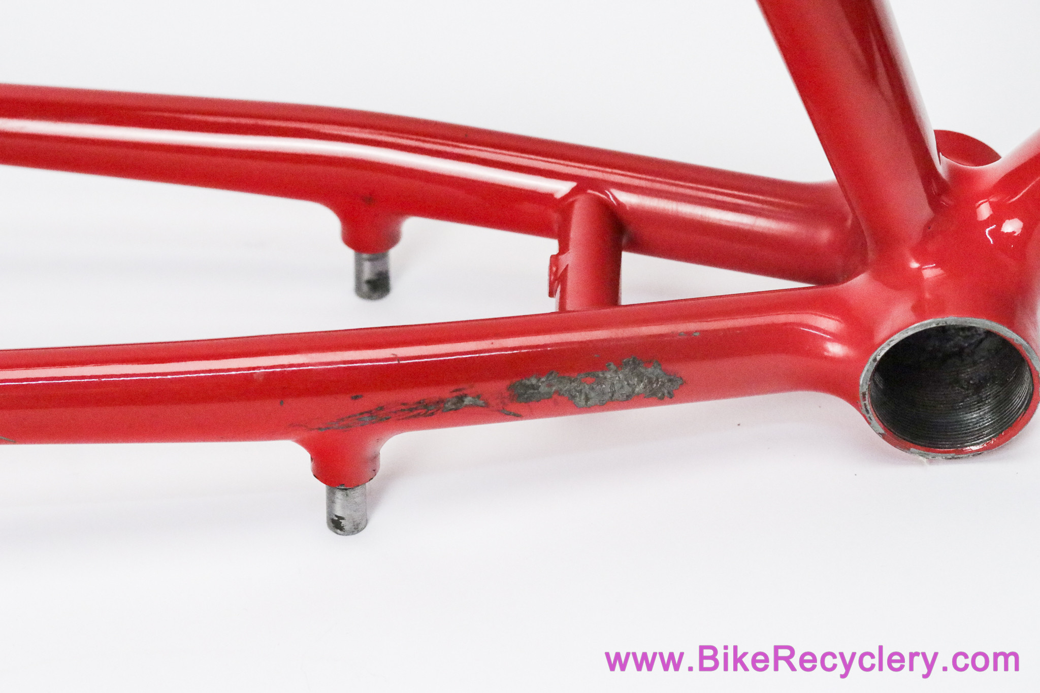 1987 Ritchey Super Comp Frameset & Fillet Bullmoose Bars: 19" - #9C51 - Unrestored - Rollercam F/R - Red
