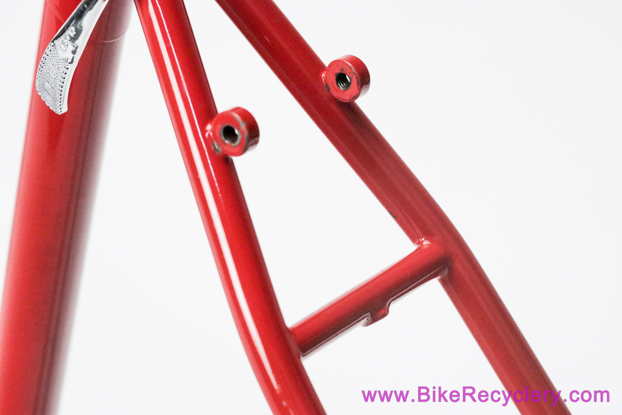 1987 Ritchey Super Comp Frameset & Fillet Bullmoose Bars: 19" - #9C51 - Unrestored - Rollercam F/R - Red