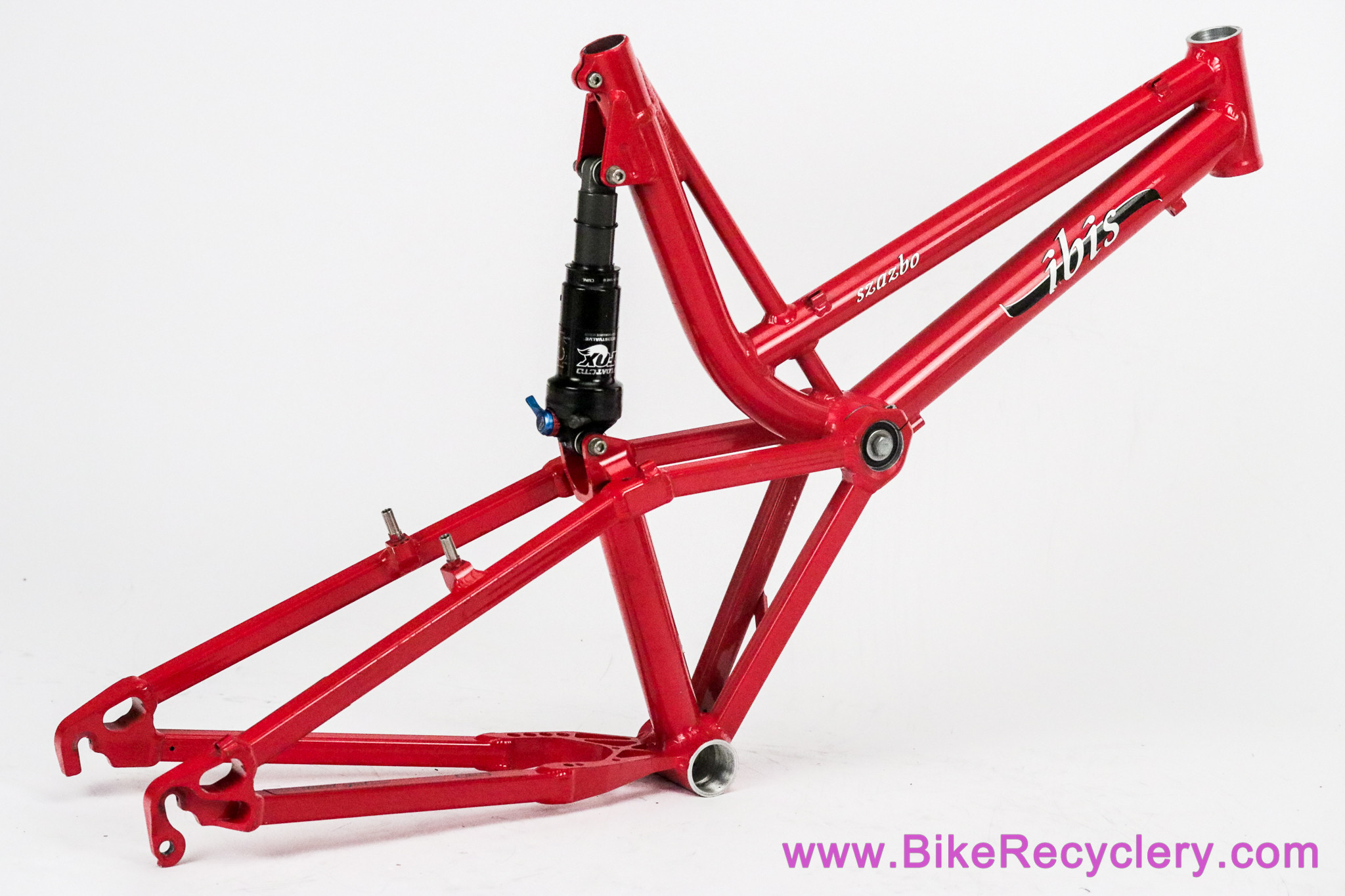 Ibis Szazbo Full Suspension MTB Frame: Small - Red - Fox Float CTD