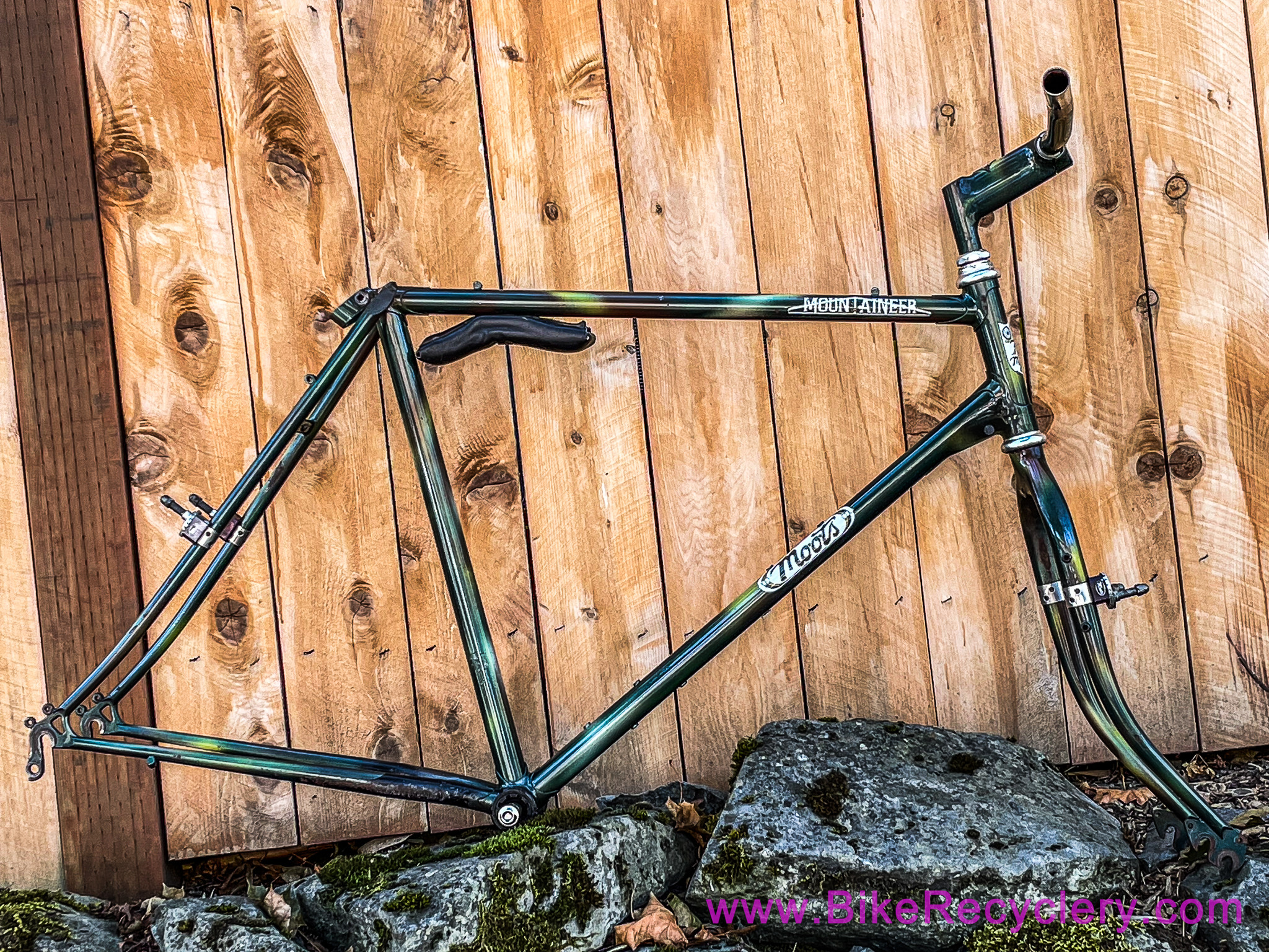 1984 Moots Mountaineer Frameset: 20.5" - #567 - Fillet Fork / Stem/Bars/Portage Pad - Unrestored Commando (Near Mint)