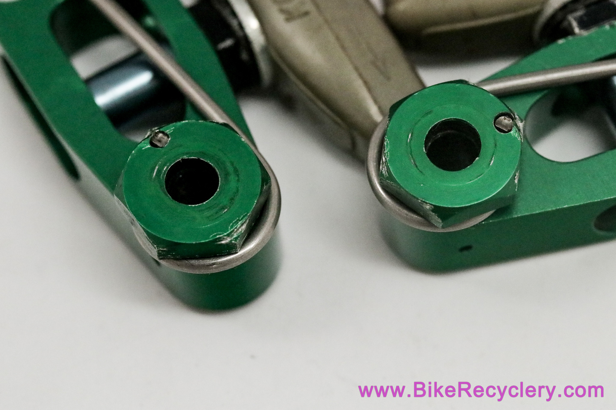 McMahon MCR Linear Decelerator D-Cell Brake: Green Ano - Straddle Cable - Ti Springs - Vintage 1990's (Near Mint+ Low Miles)