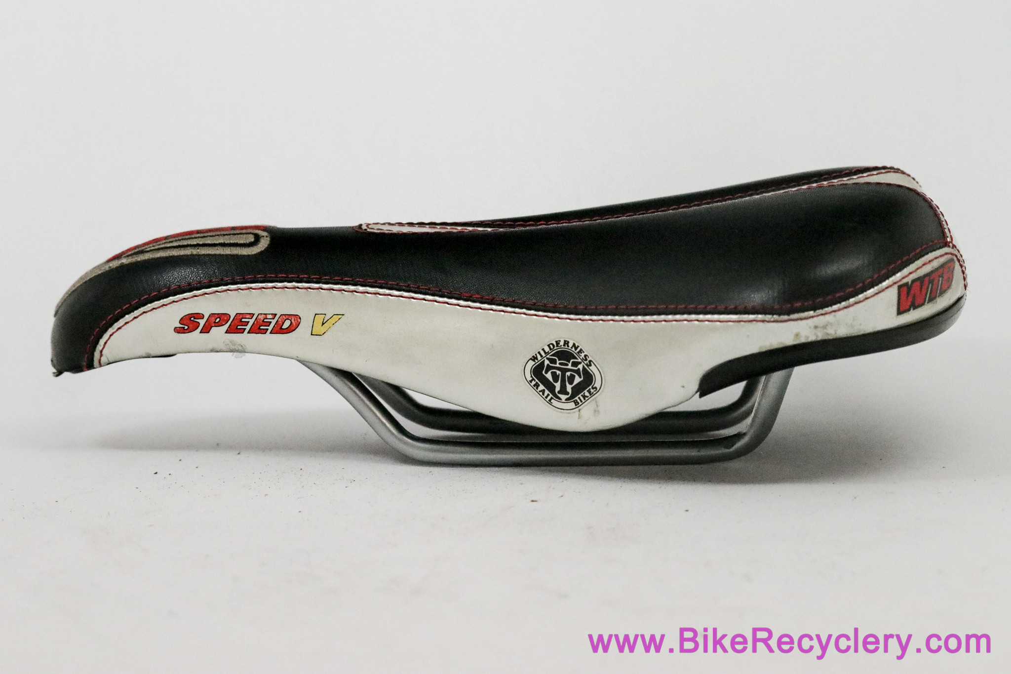 WTB Speed V Saddle: METALLIC Silver Chrome & Black - 2000's - RARE (EXC)