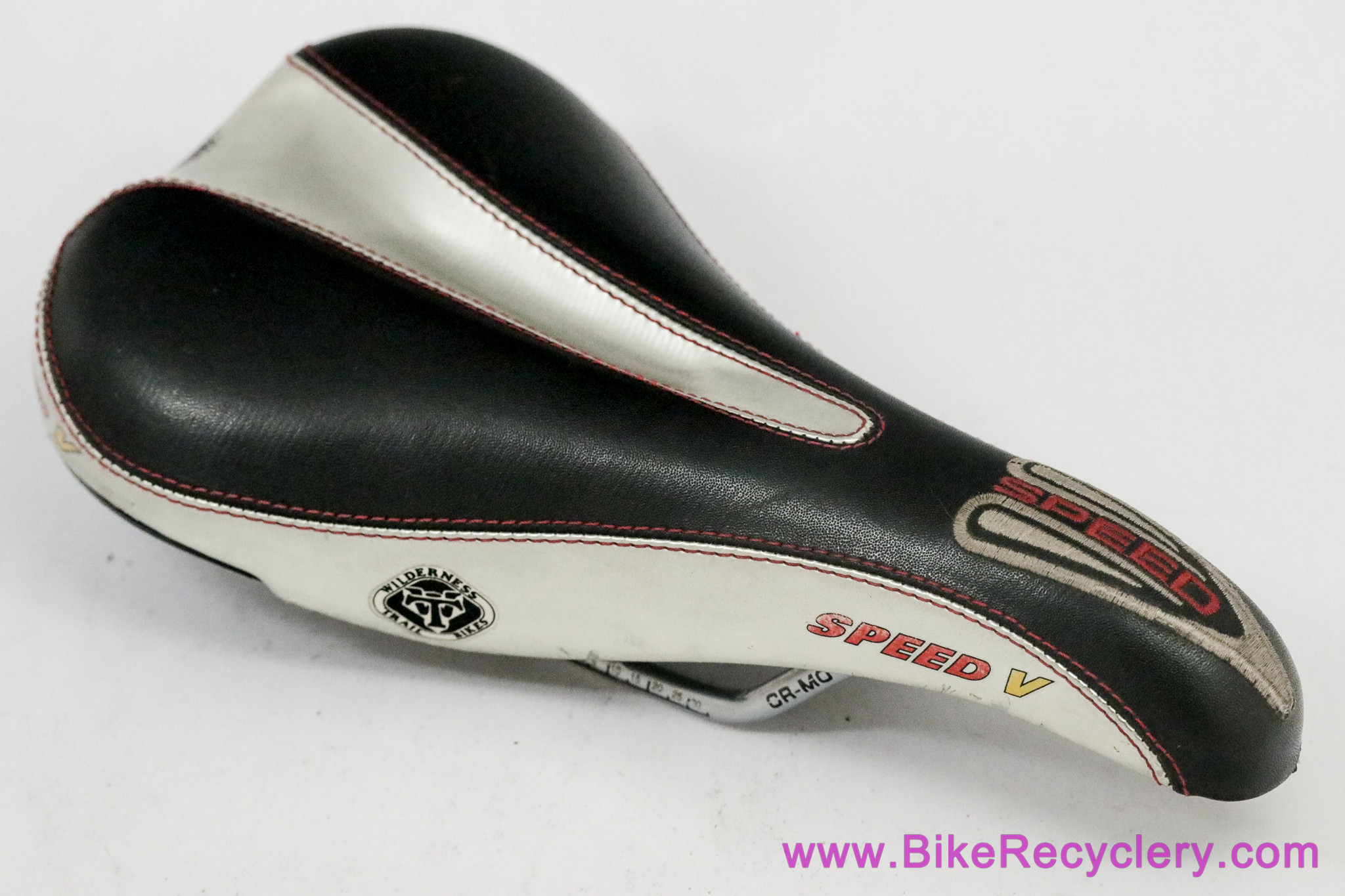 WTB Speed V Saddle: METALLIC Silver Chrome & Black - 2000's - RARE (EXC)