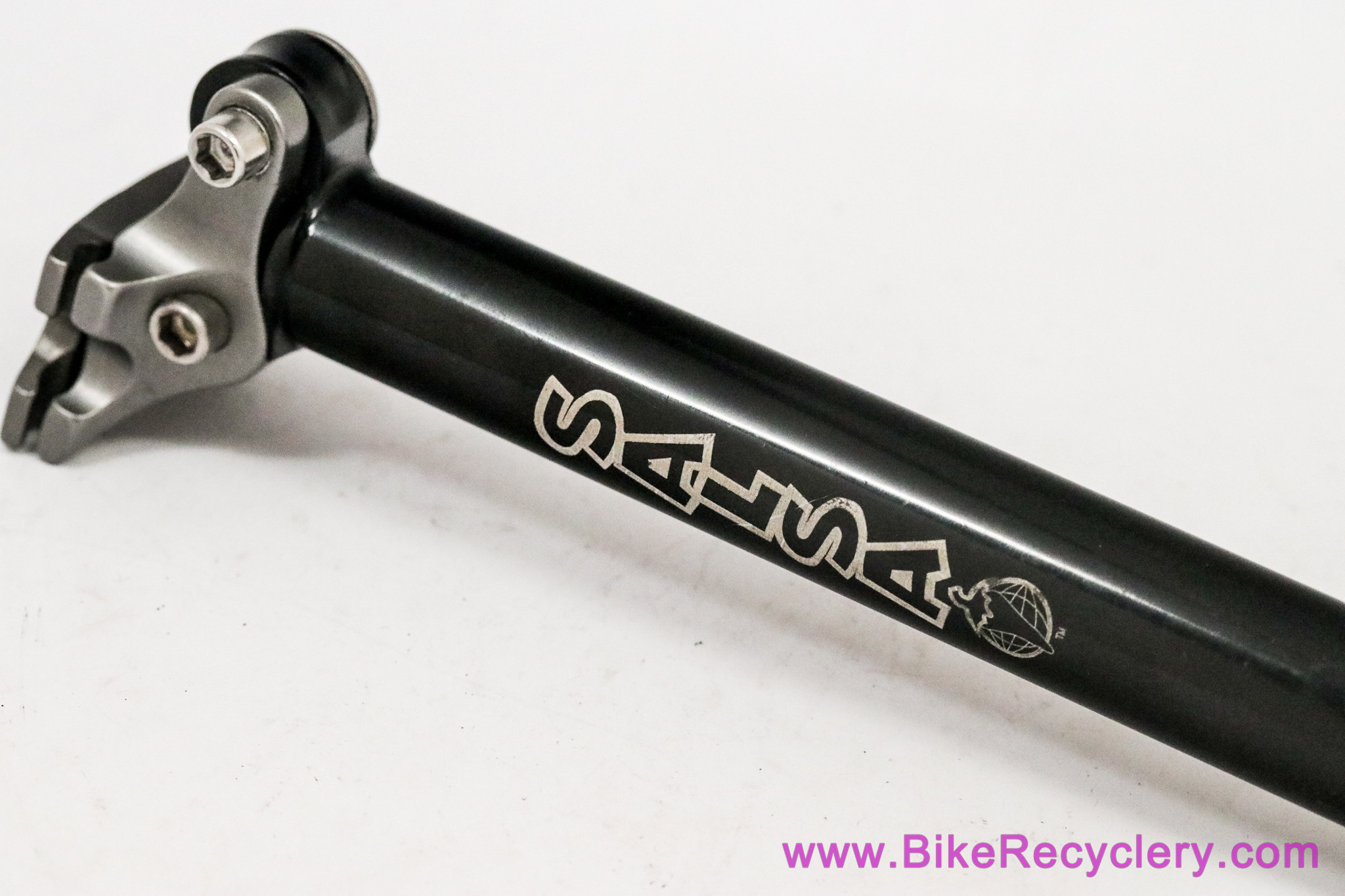 Salsa Shaft Seatpost: 36.8mm x 350mm - Black Anodized - 2 Bolt 
