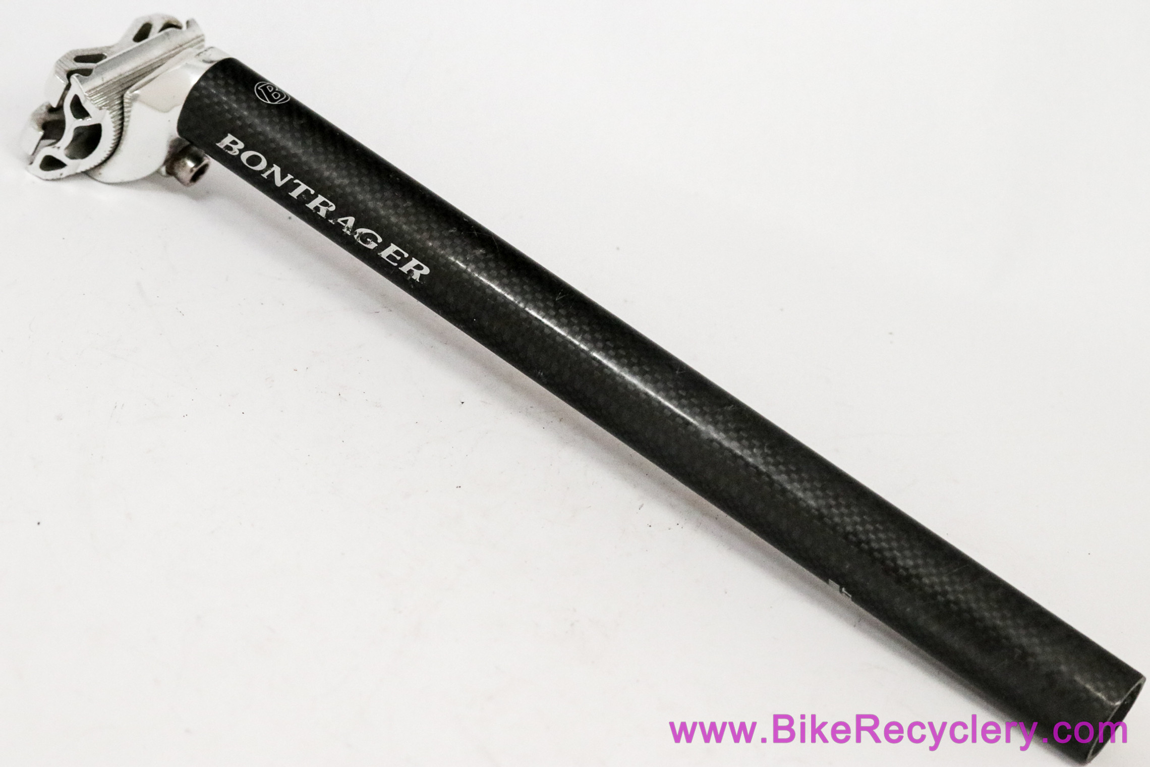 Vintage Bontrager Carbon Seatpost: 27.2mm - Black - Late