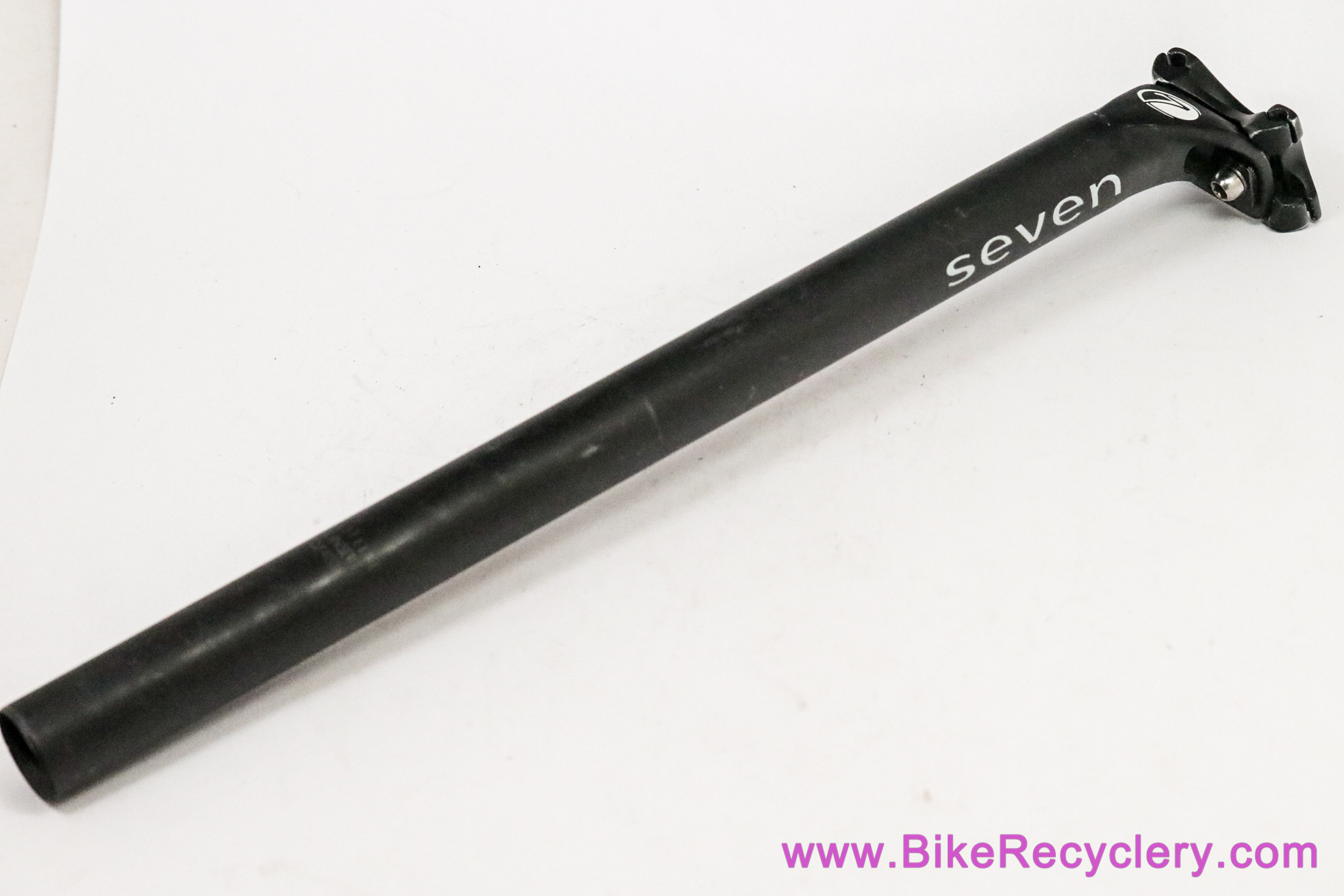 Seven Cycles Alloy Seatpost: 27.2mm x 400mm - Black - 2-Bolt (EXC)