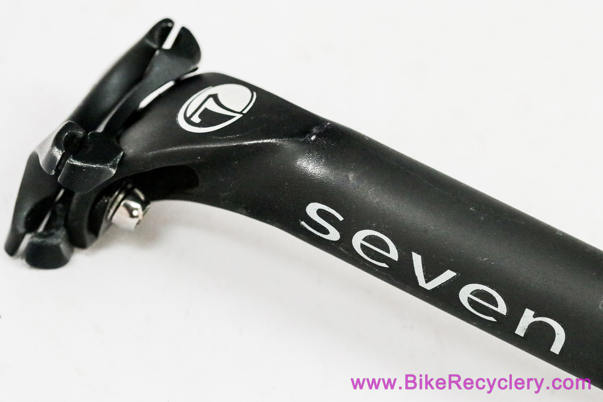 Seven Cycles Alloy Seatpost: 27.2mm x 400mm - Black - 2-Bolt (EXC)
