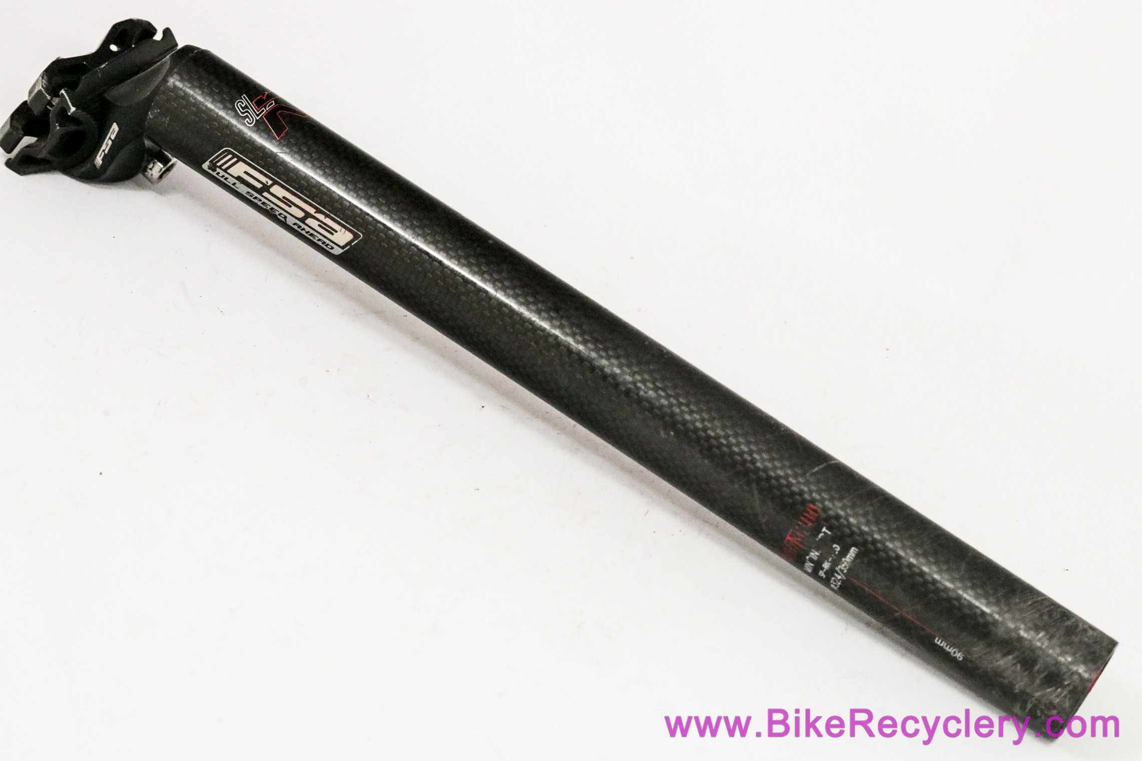 fsa sl-k ud carbon seatpost 美品 FSA SL-K Carbon Seatpost (Black) (25.4mm) (350mm) (0mm