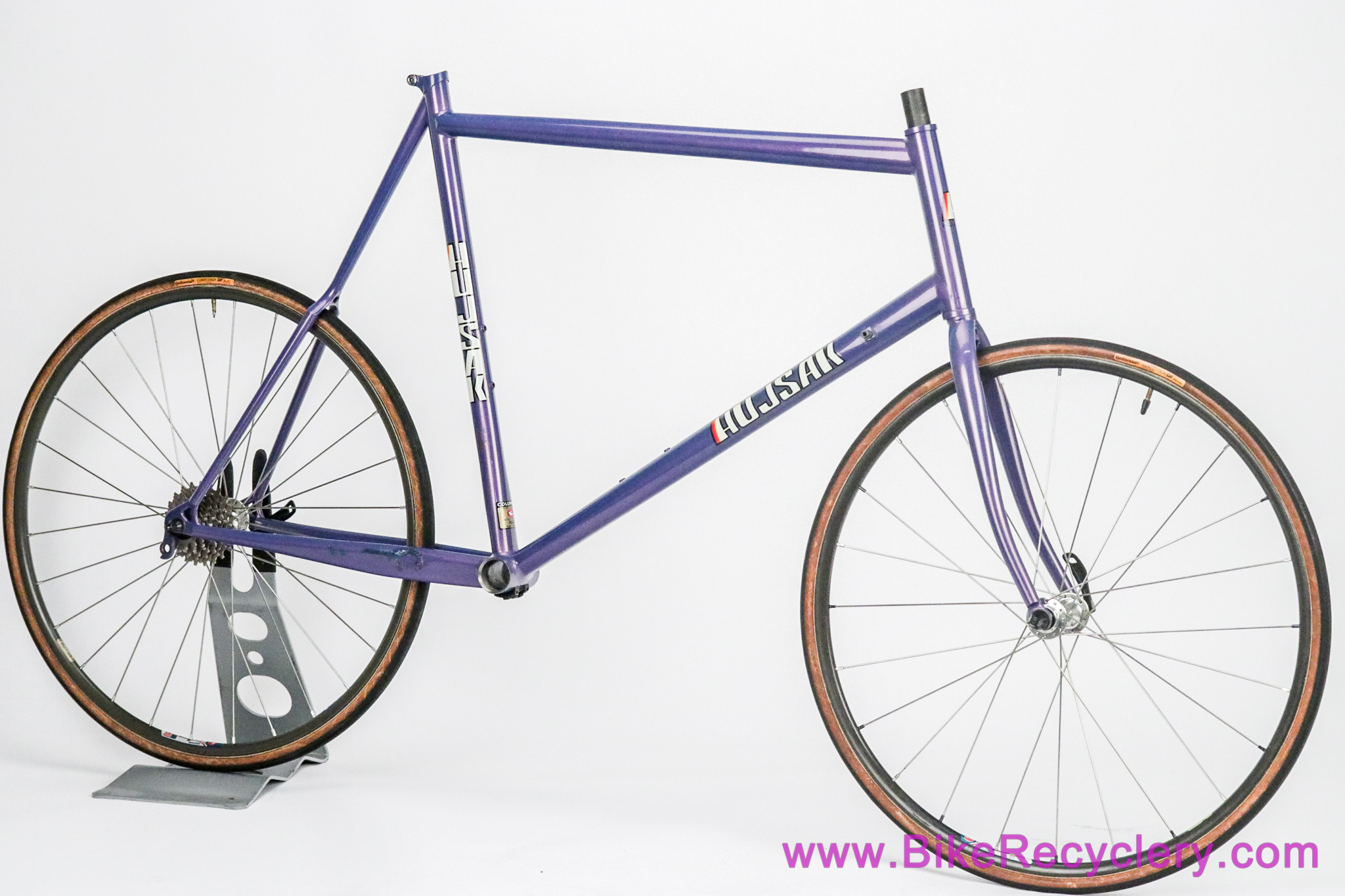 Skip Hujsak Time Trial Frameset + 24" Wheels: 55cm x 57cm - Columbus Max - Winners 2000 / Sun Mistral - Purple Pearlescent 