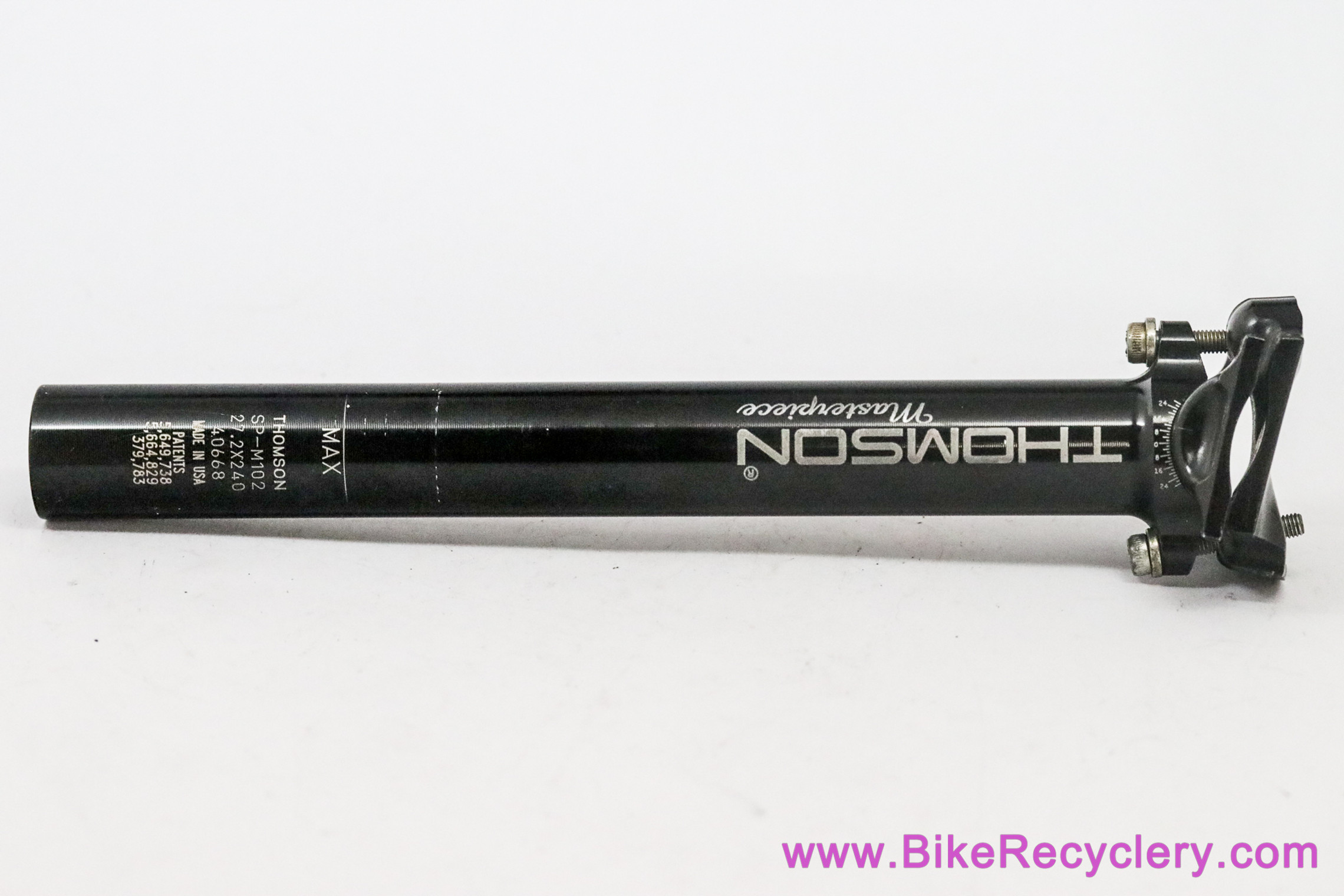 【超美品】THOMSON MASTERPIECE 27.2×240mm トムソン マスターピース 27.2 240mm Ultralight Bike Seatpost