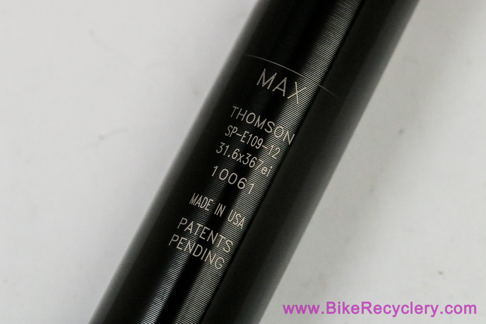 Tige De Selle Thomson Elite – 30,9 X 367 Mm – Noire – Zéro Recul – Occasion