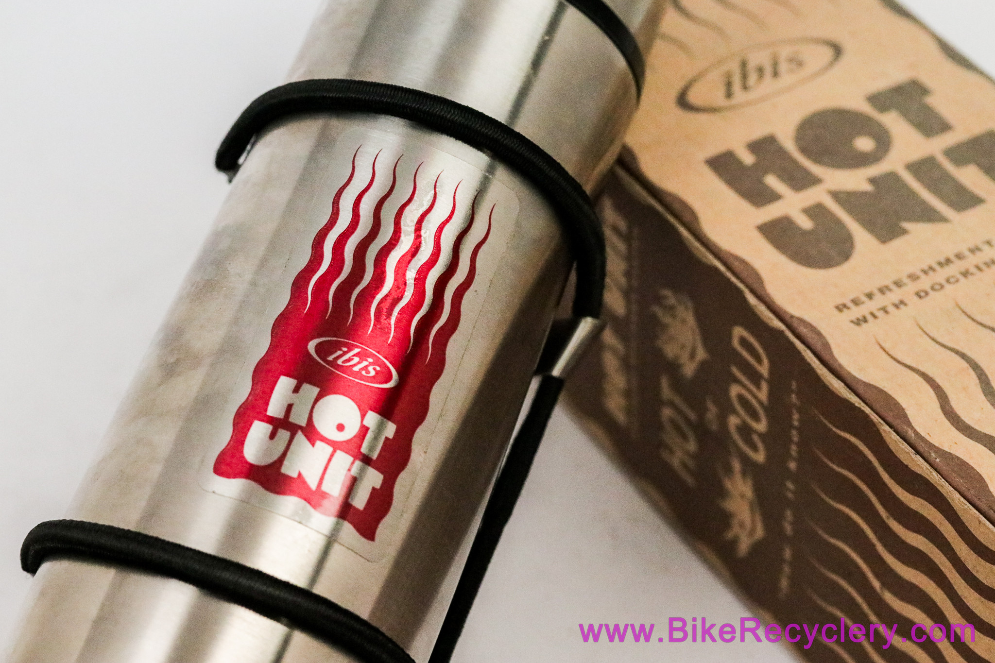 Ibis Hot Unit Thermos & Bottle Cage: 1990's Collectable!